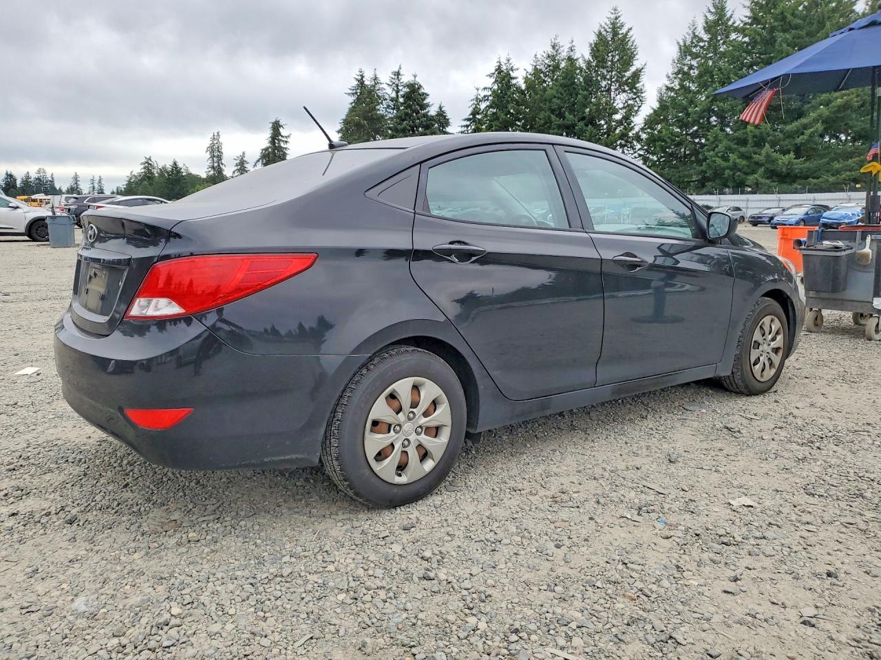 2015 Hyundai Accent Gls Black vin: KMHCT4AE9FU934743