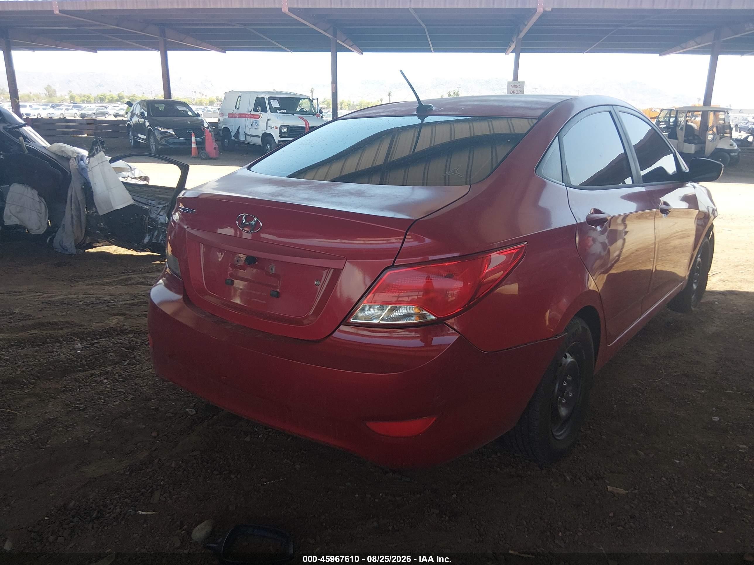 2016 Hyundai Accent Se Red vin: KMHCT4AE9GU986018