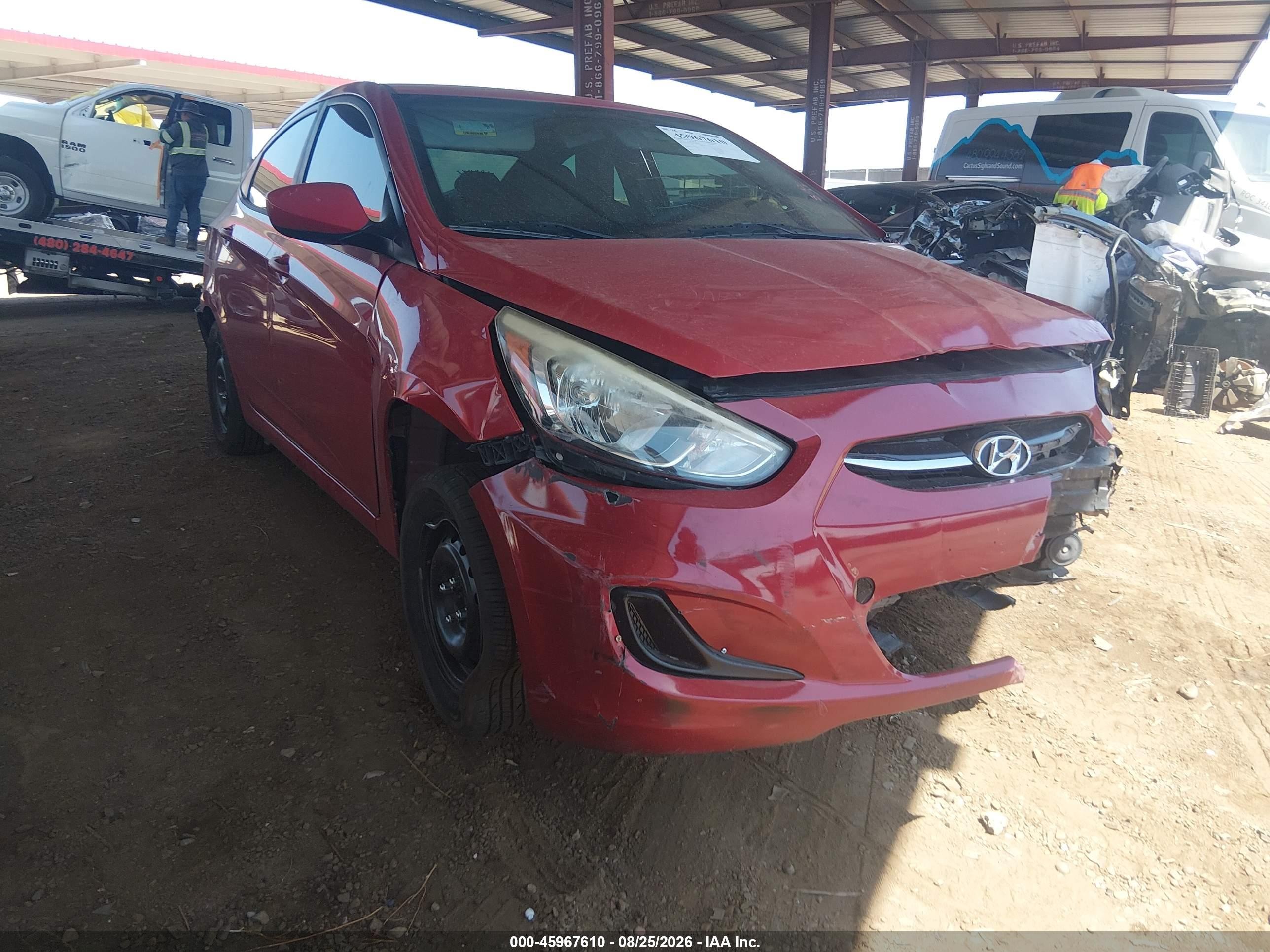 2016 Hyundai Accent Se Red vin: KMHCT4AE9GU986018
