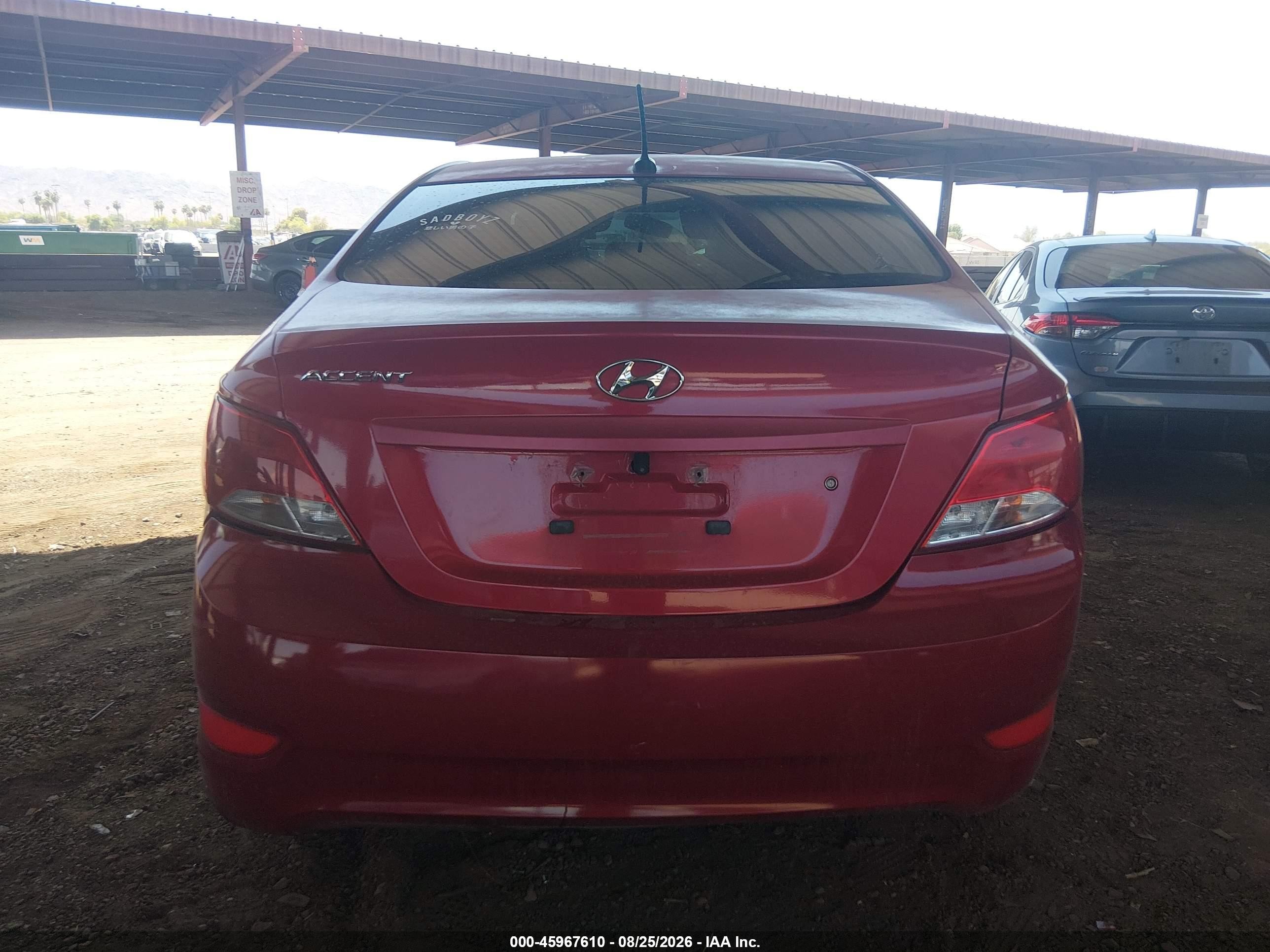 2016 Hyundai Accent Se Red vin: KMHCT4AE9GU986018
