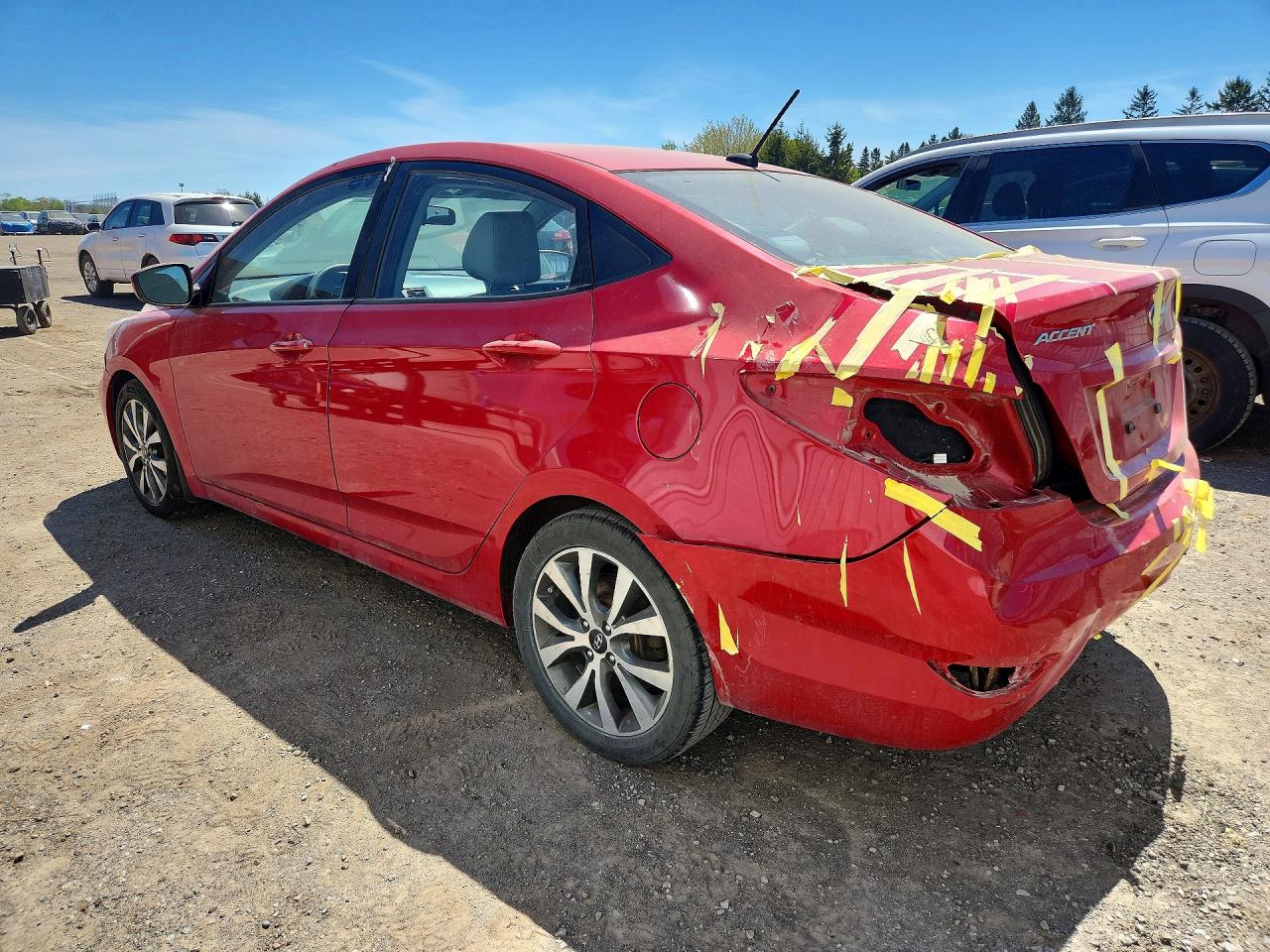 2017 Hyundai Accent Se Red vin: KMHCT4AE9HU242985