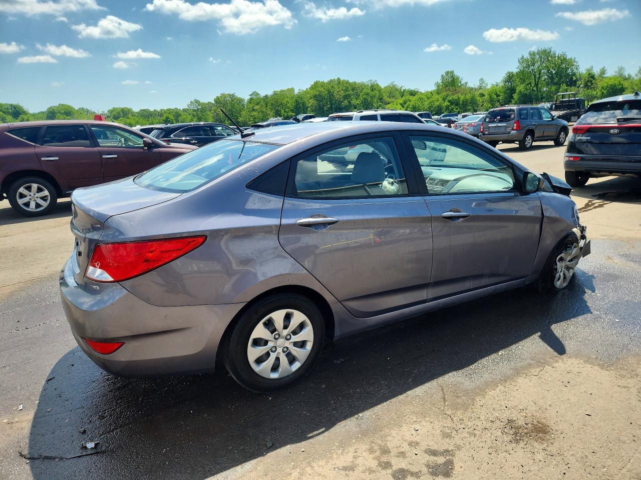 2017 Hyundai Accent Se Серый vin: KMHCT4AE9HU327499