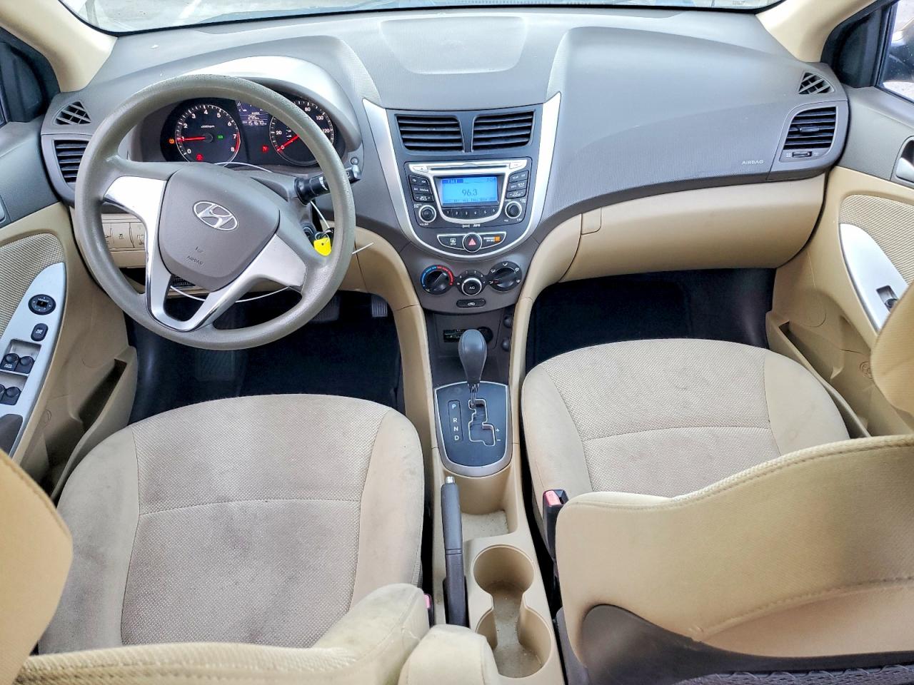 2012 Hyundai Accent Gls Brown vin: KMHCT4AEXCU057420