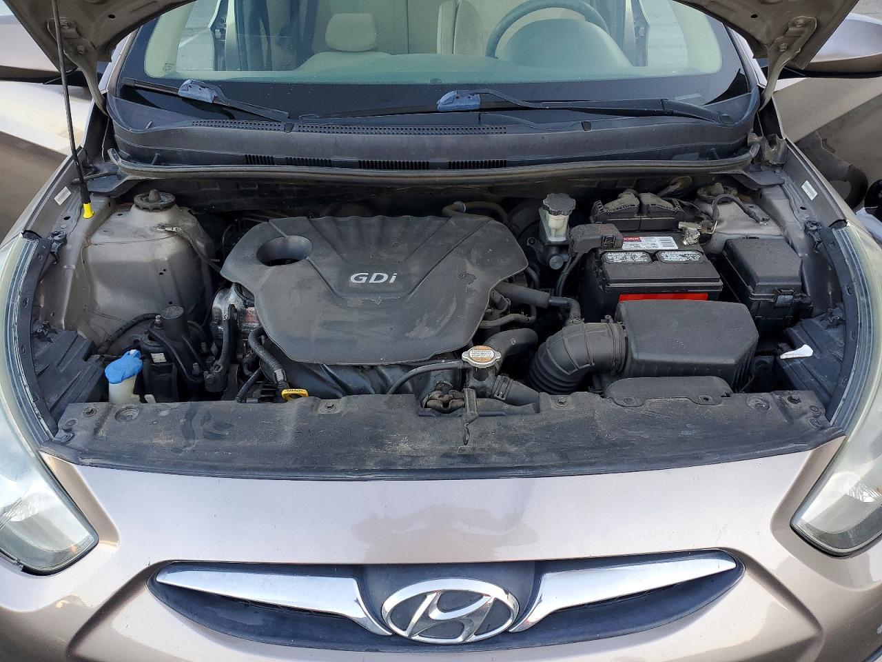 2012 Hyundai Accent Gls Brown vin: KMHCT4AEXCU057420