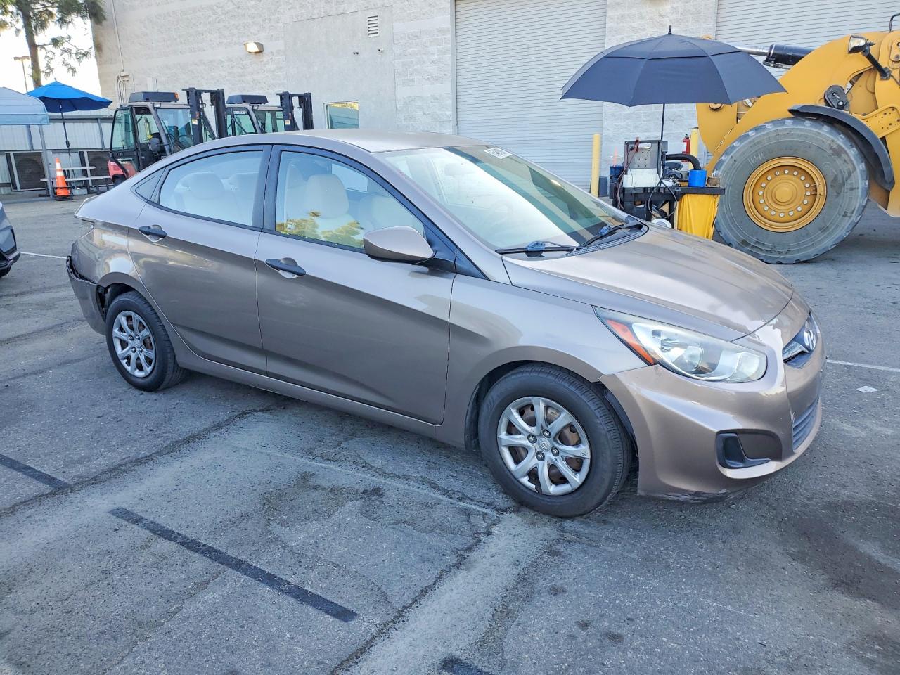 2012 Hyundai Accent Gls Brown vin: KMHCT4AEXCU057420