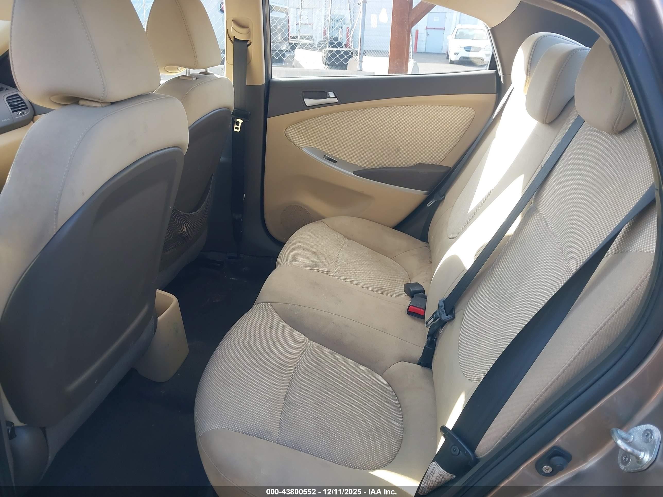 2012 Hyundai Accent Gls Gray vin: KMHCT4AEXCU114957