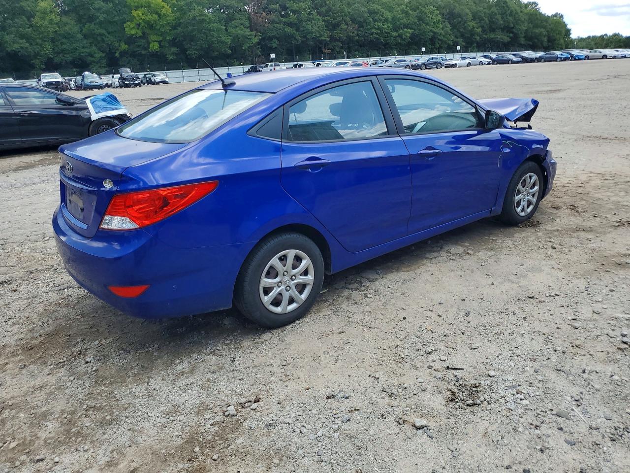 2012 Hyundai Accent Gls Синий vin: KMHCT4AEXCU207171