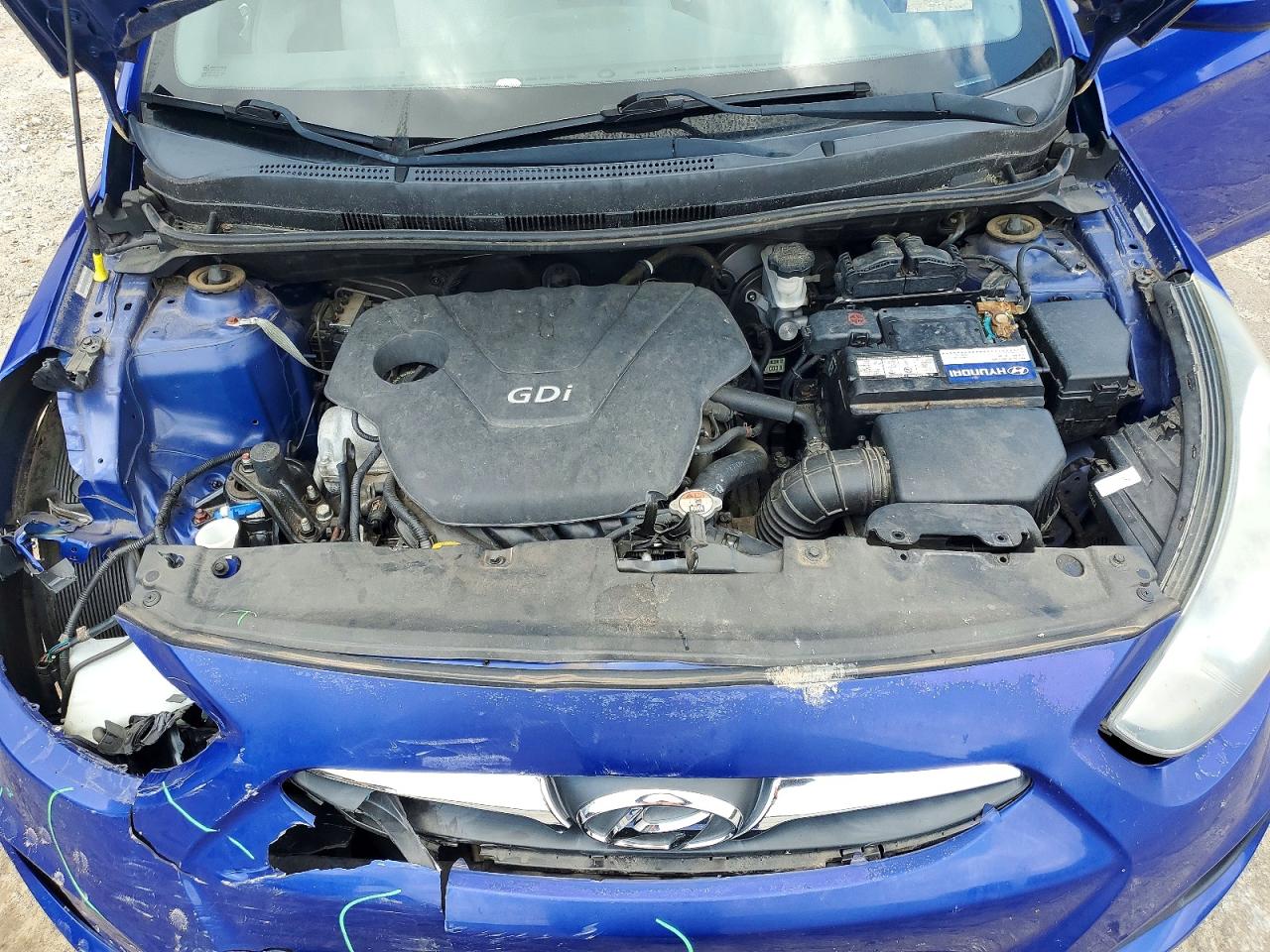 2012 Hyundai Accent Gls Синий vin: KMHCT4AEXCU207171