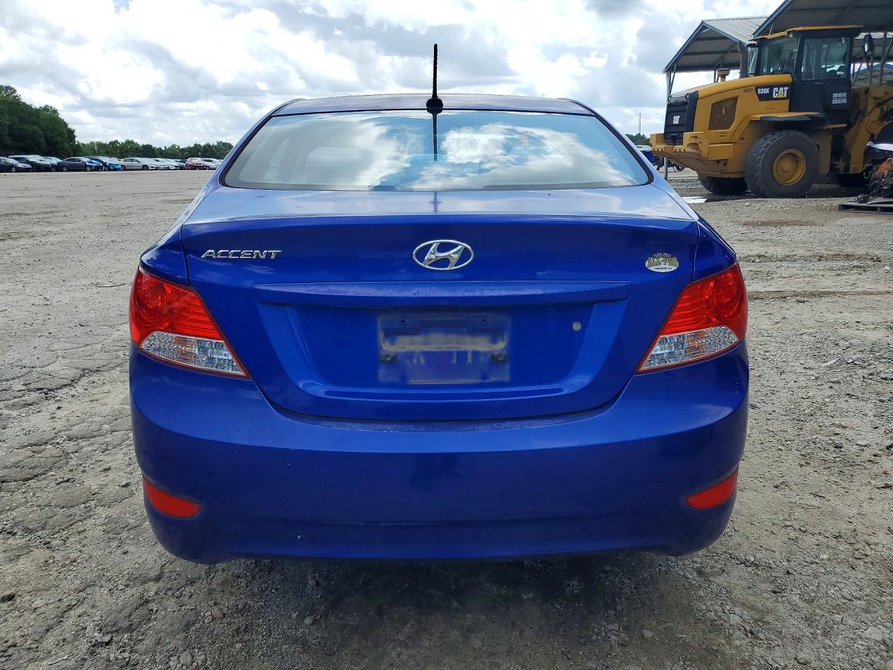 2012 Hyundai Accent Gls Синий vin: KMHCT4AEXCU207171