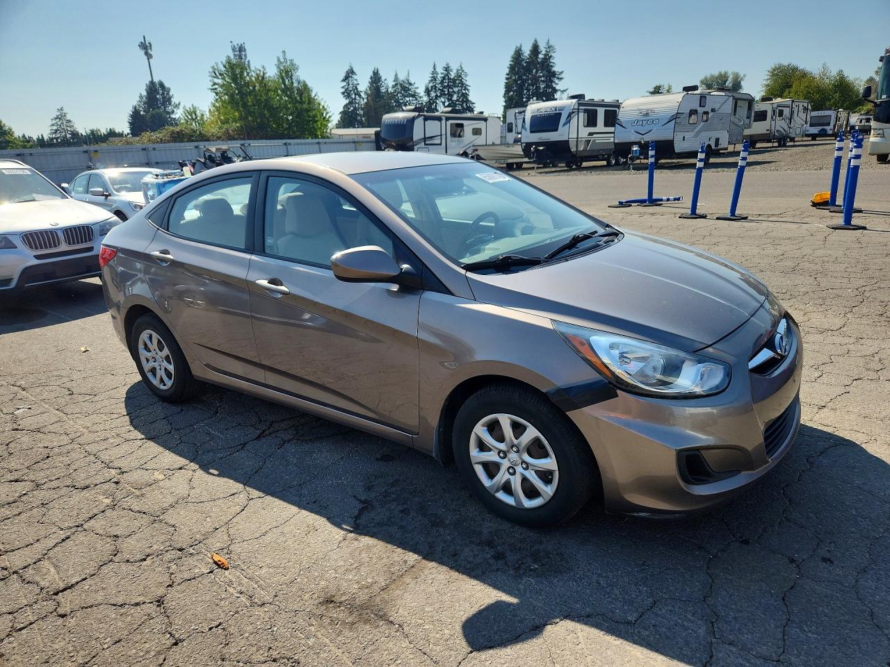 2012 Hyundai Accent Желто-коричневый vin: KMHCT4AEXCU209146