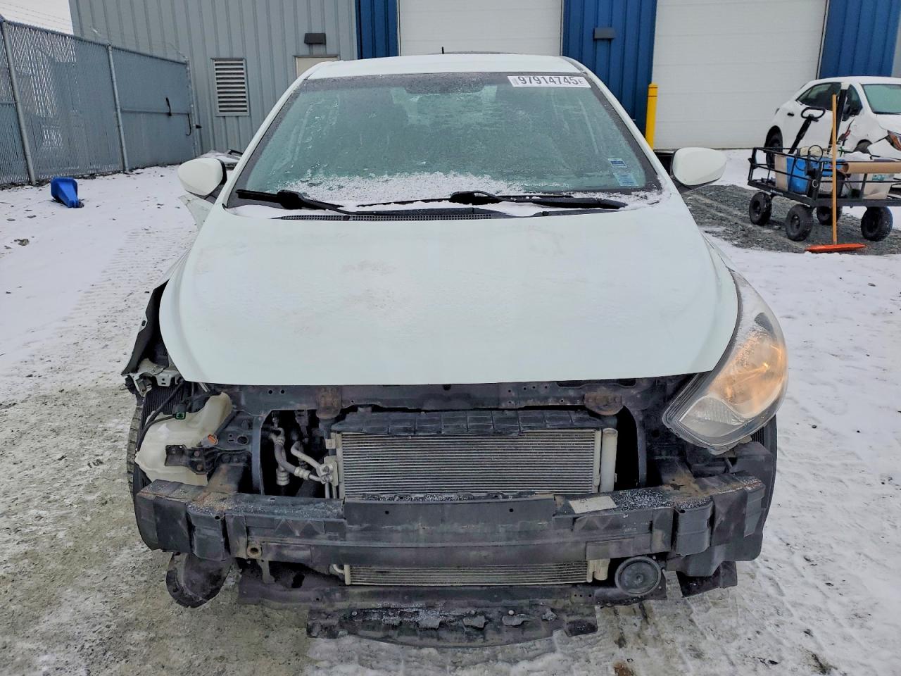 2012 Hyundai Accent Gls White vin: KMHCT4AEXCU220177