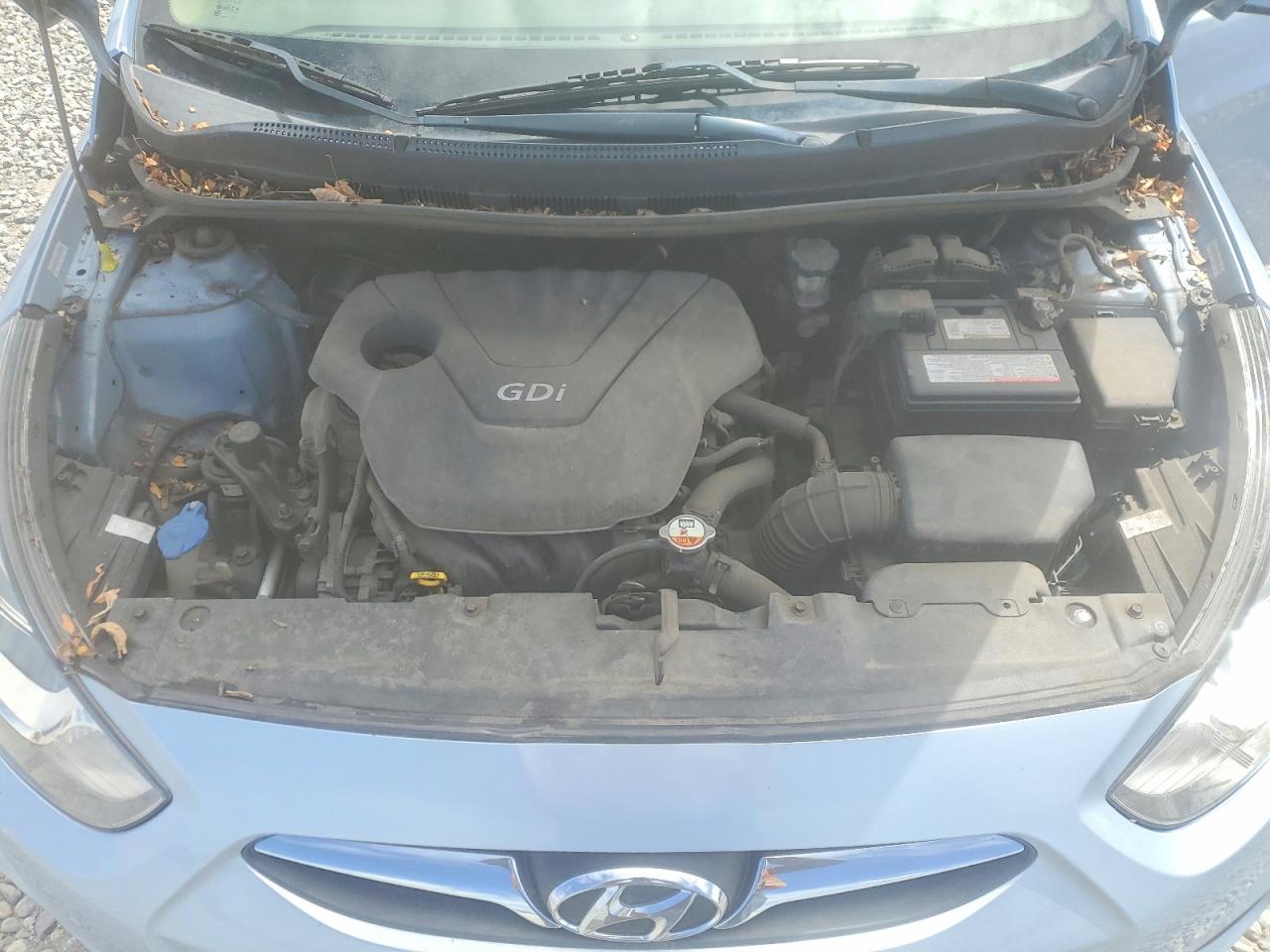 2013 Hyundai Accent Gls Blue vin: KMHCT4AEXDU402348