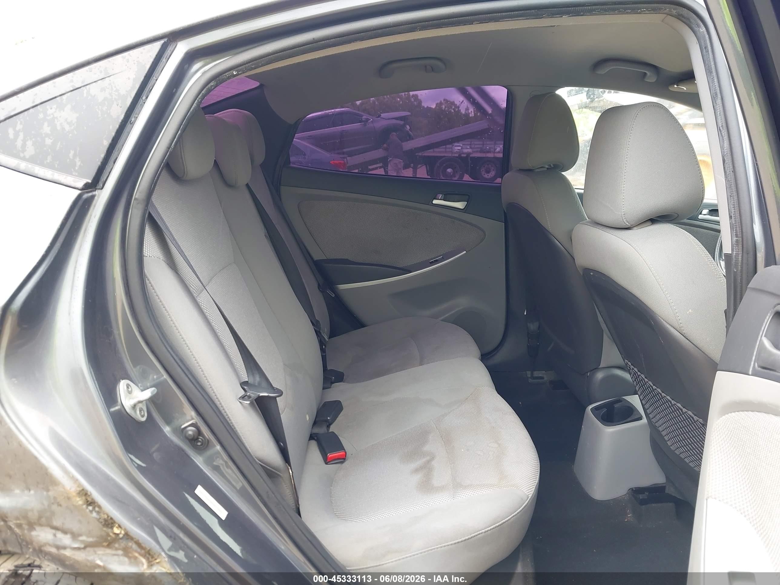 2013 Hyundai Accent Gls Gray vin: KMHCT4AEXDU411986