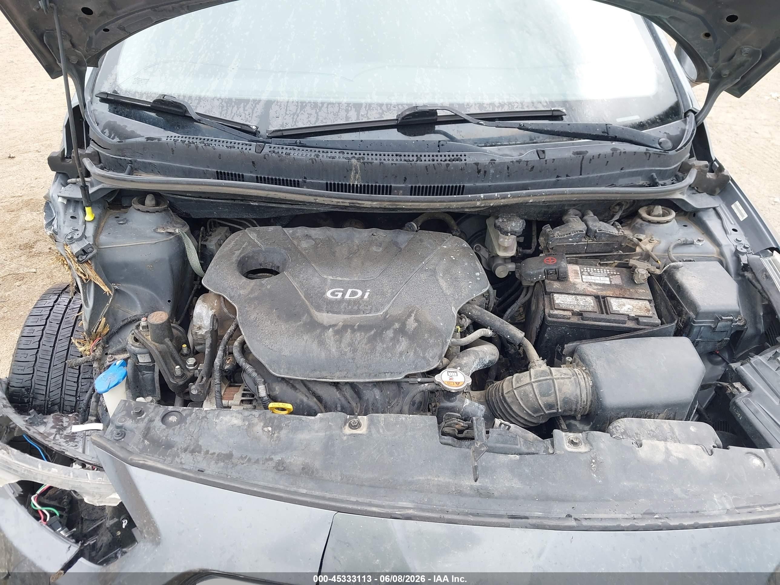 2013 Hyundai Accent Gls Gray vin: KMHCT4AEXDU411986