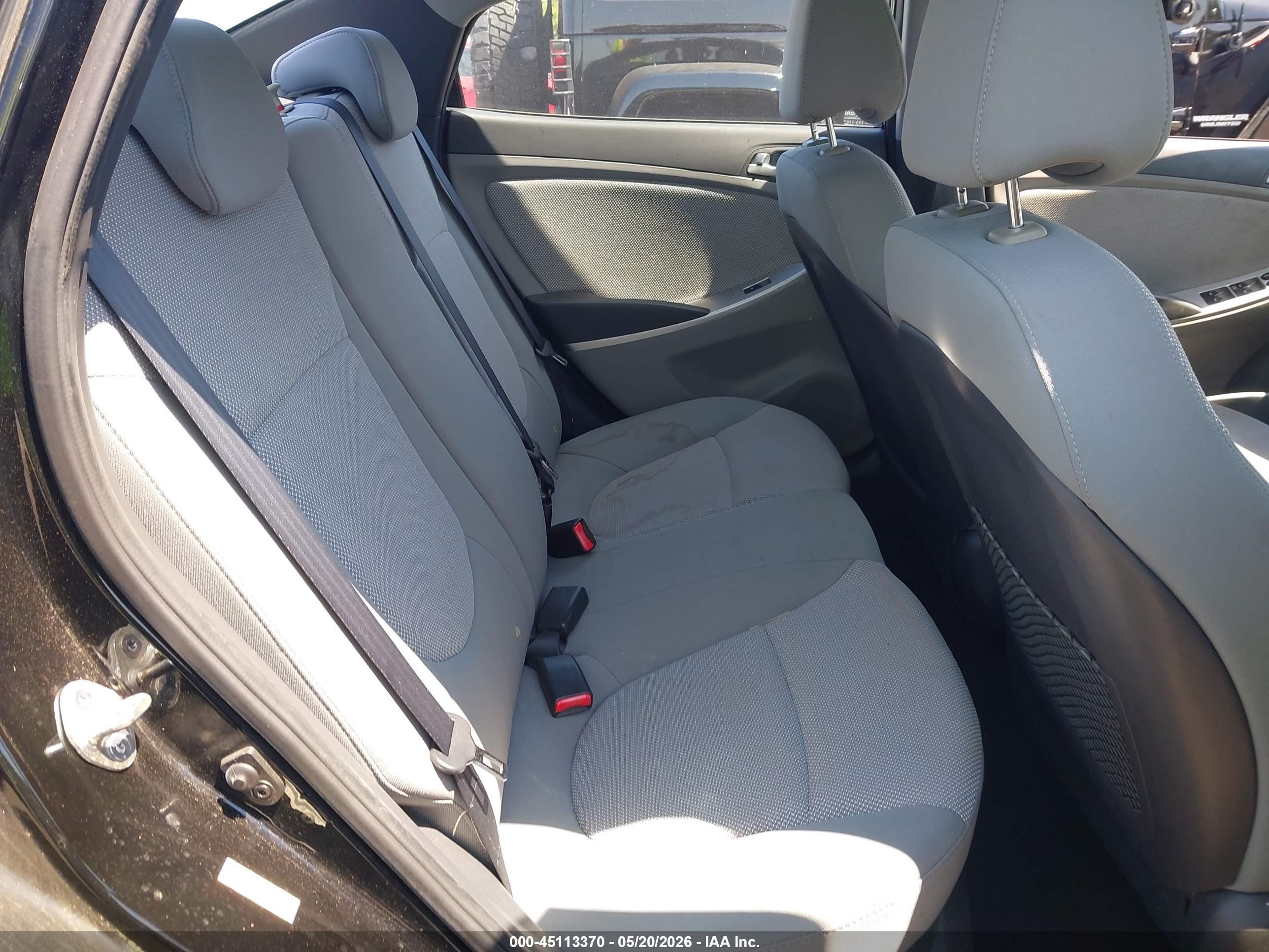 2013 Hyundai Accent Gls Black vin: KMHCT4AEXDU428108