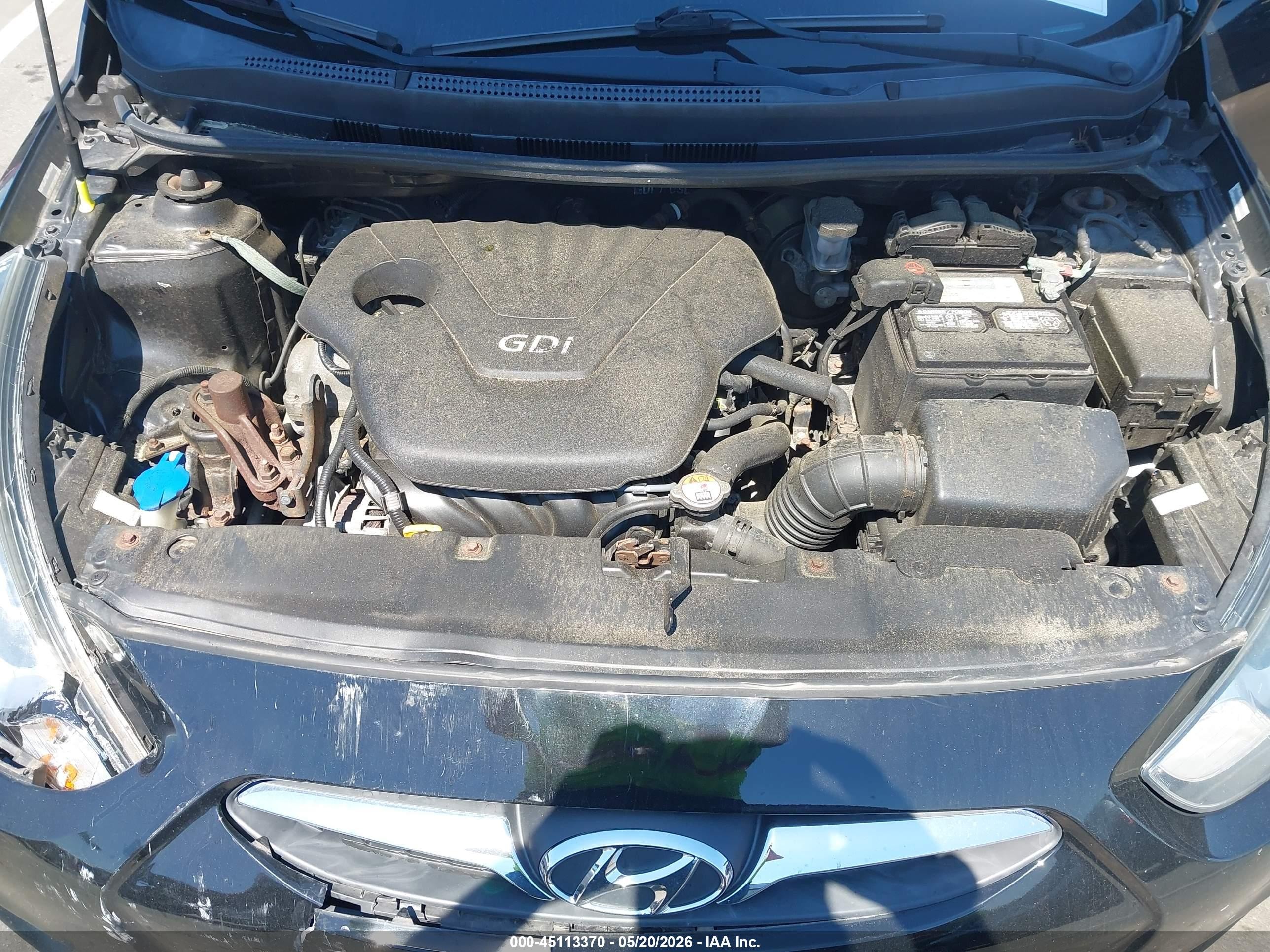 2013 Hyundai Accent Gls Black vin: KMHCT4AEXDU428108