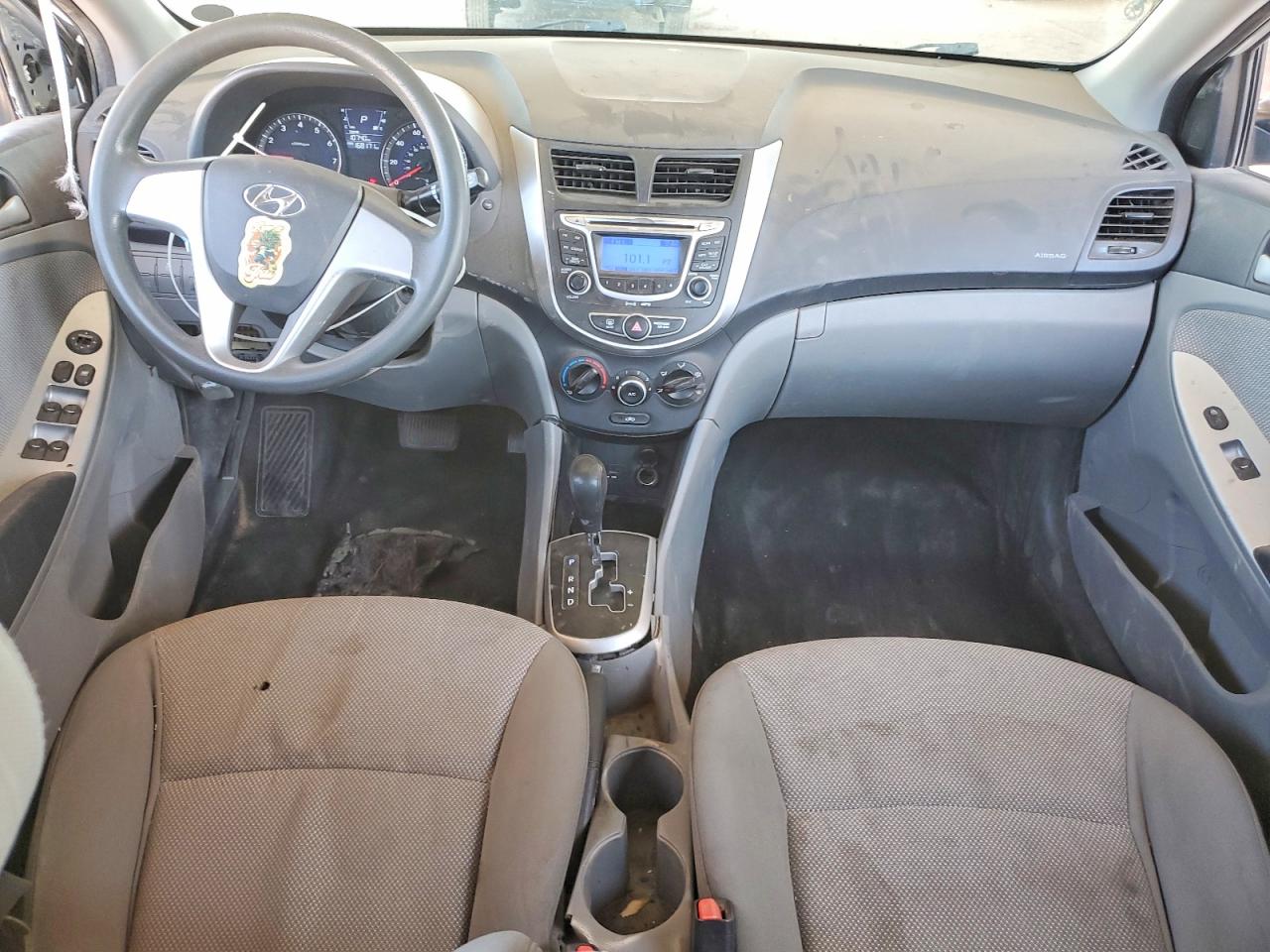 2013 Hyundai Accent Gls Silver vin: KMHCT4AEXDU481133