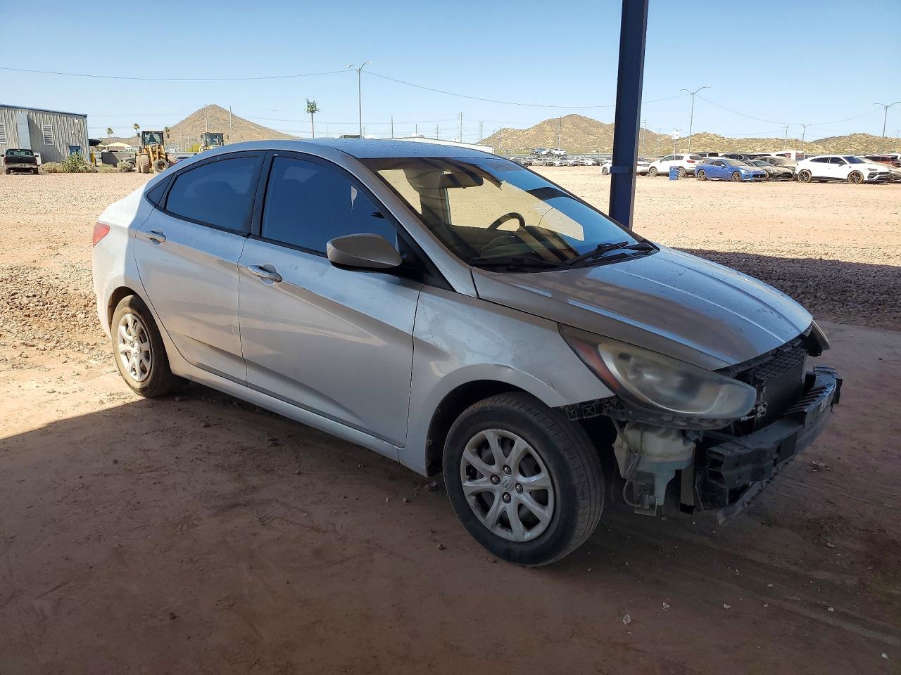 2013 Hyundai Accent Gls Silver vin: KMHCT4AEXDU481133