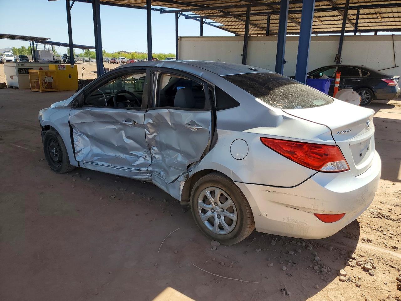 2013 Hyundai Accent Gls Silver vin: KMHCT4AEXDU481133