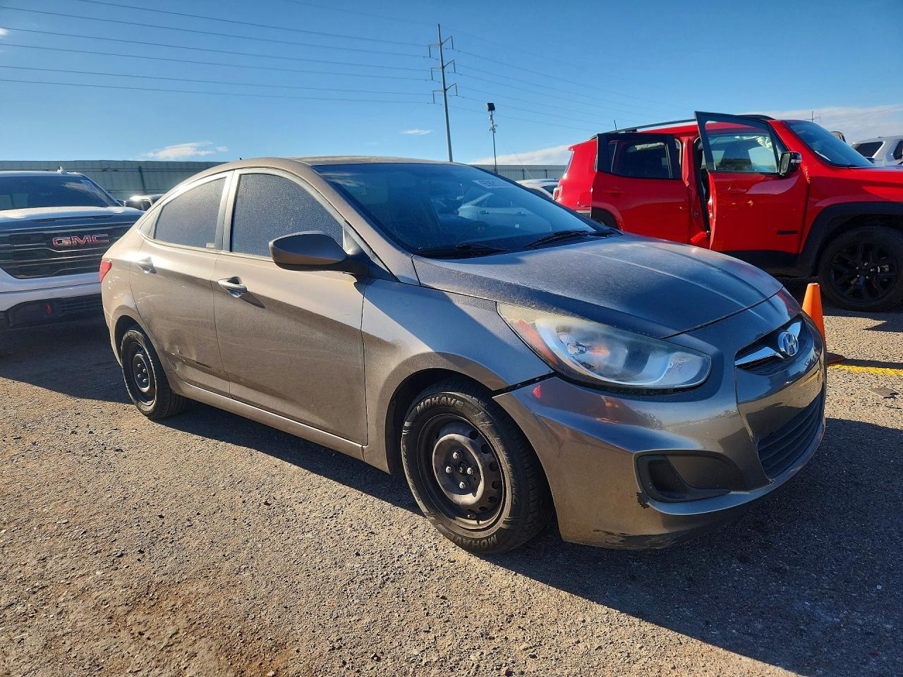 2013 Hyundai Accent Gls Brown vin: KMHCT4AEXDU488793