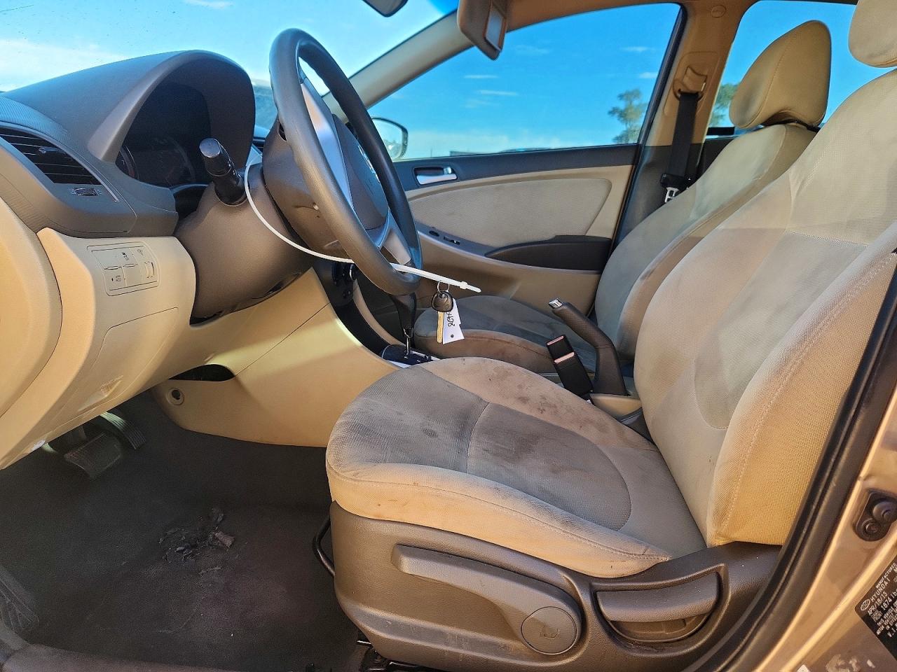 2013 Hyundai Accent Gls Brown vin: KMHCT4AEXDU488793