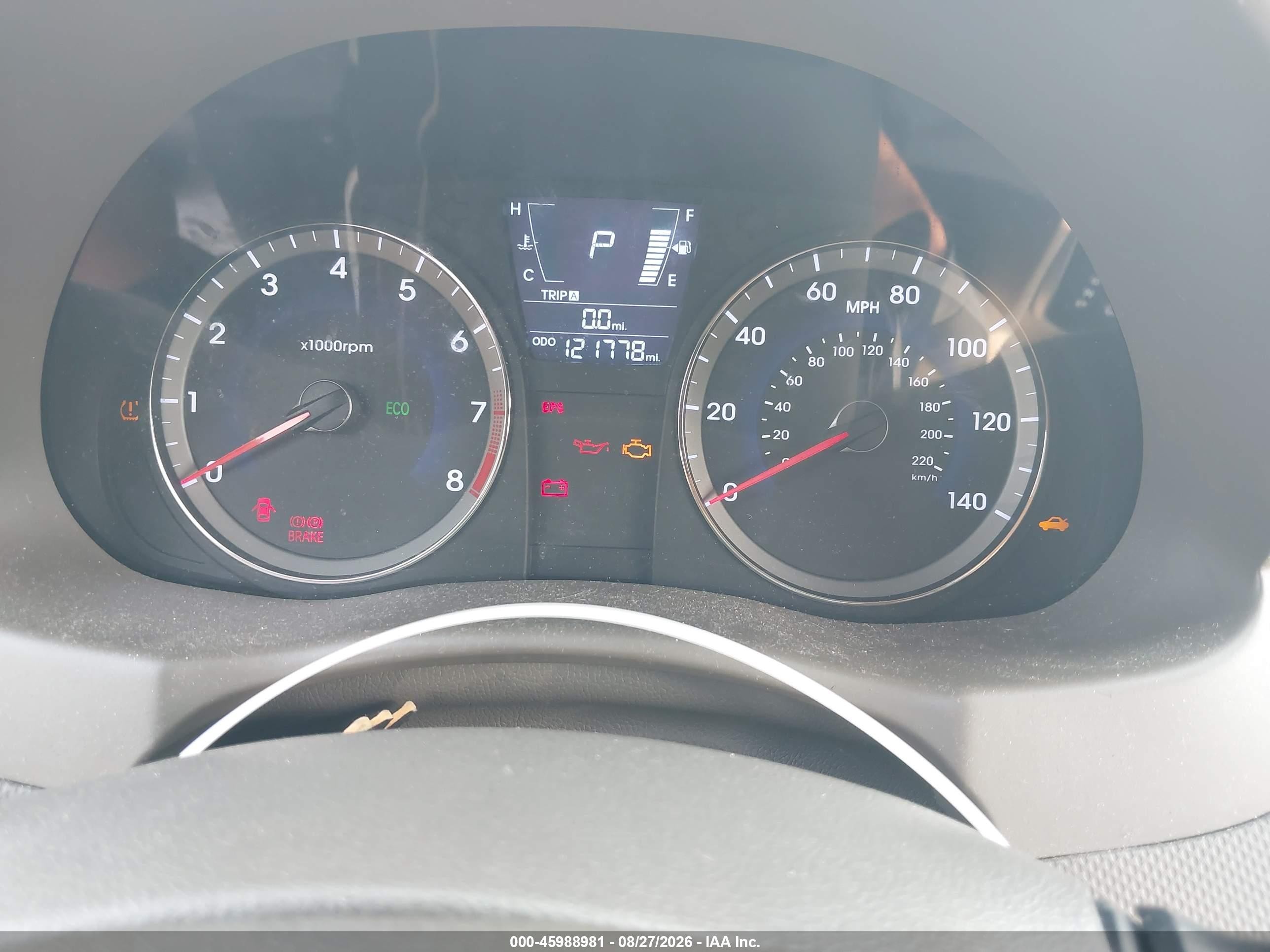 2013 Hyundai Accent Gls Beige vin: KMHCT4AEXDU490530