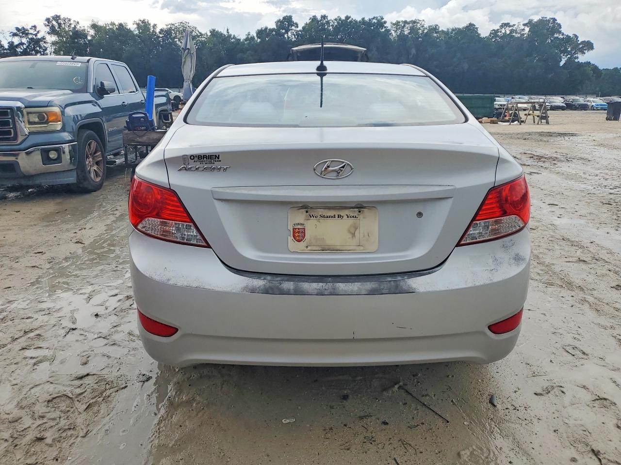 2013 Hyundai Accent Gls Silver vin: KMHCT4AEXDU534333