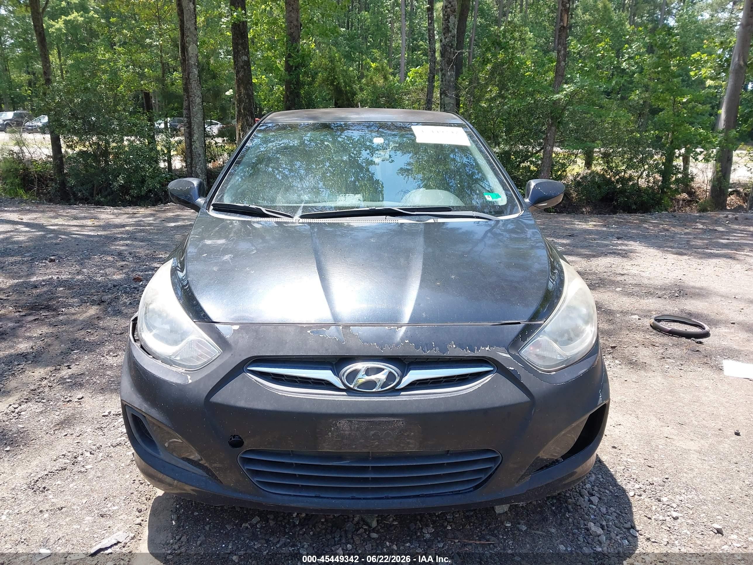2013 Hyundai Accent Gls Black vin: KMHCT4AEXDU556445