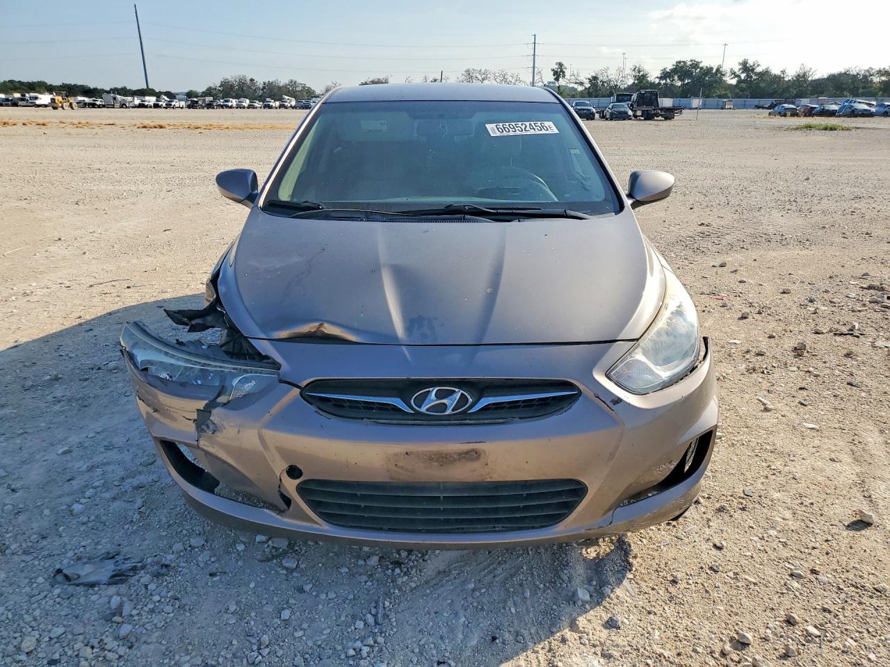 2013 Hyundai Accent Gls Gray vin: KMHCT4AEXDU557675