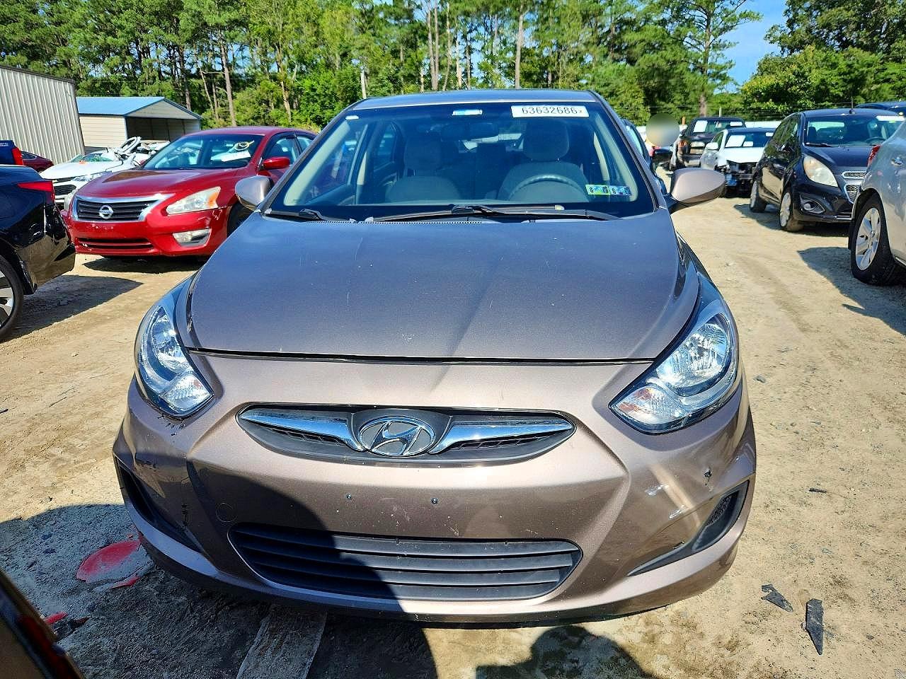 2013 Hyundai Accent Gls Tan vin: KMHCT4AEXDU562293