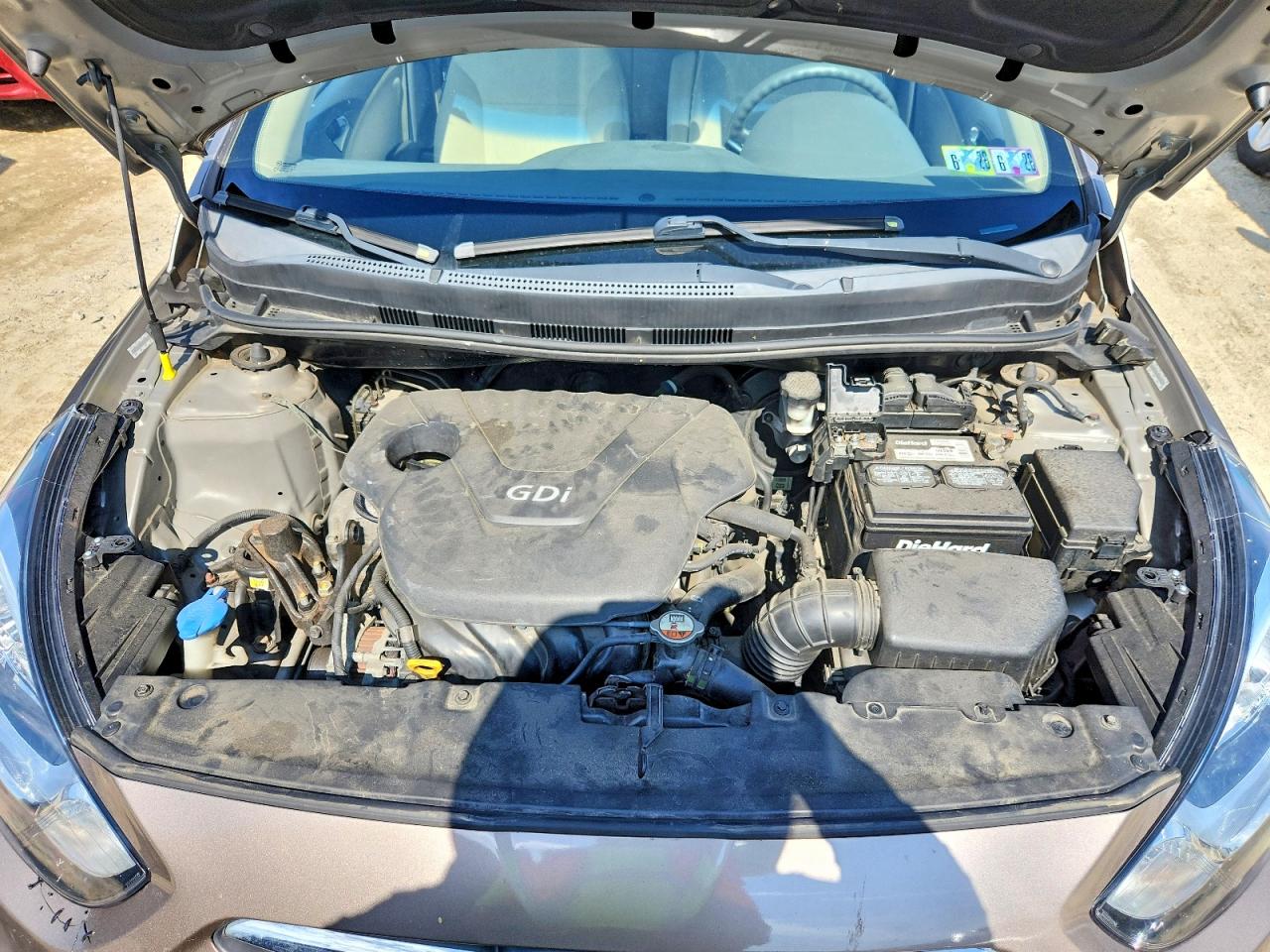 2013 Hyundai Accent Gls Tan vin: KMHCT4AEXDU562293