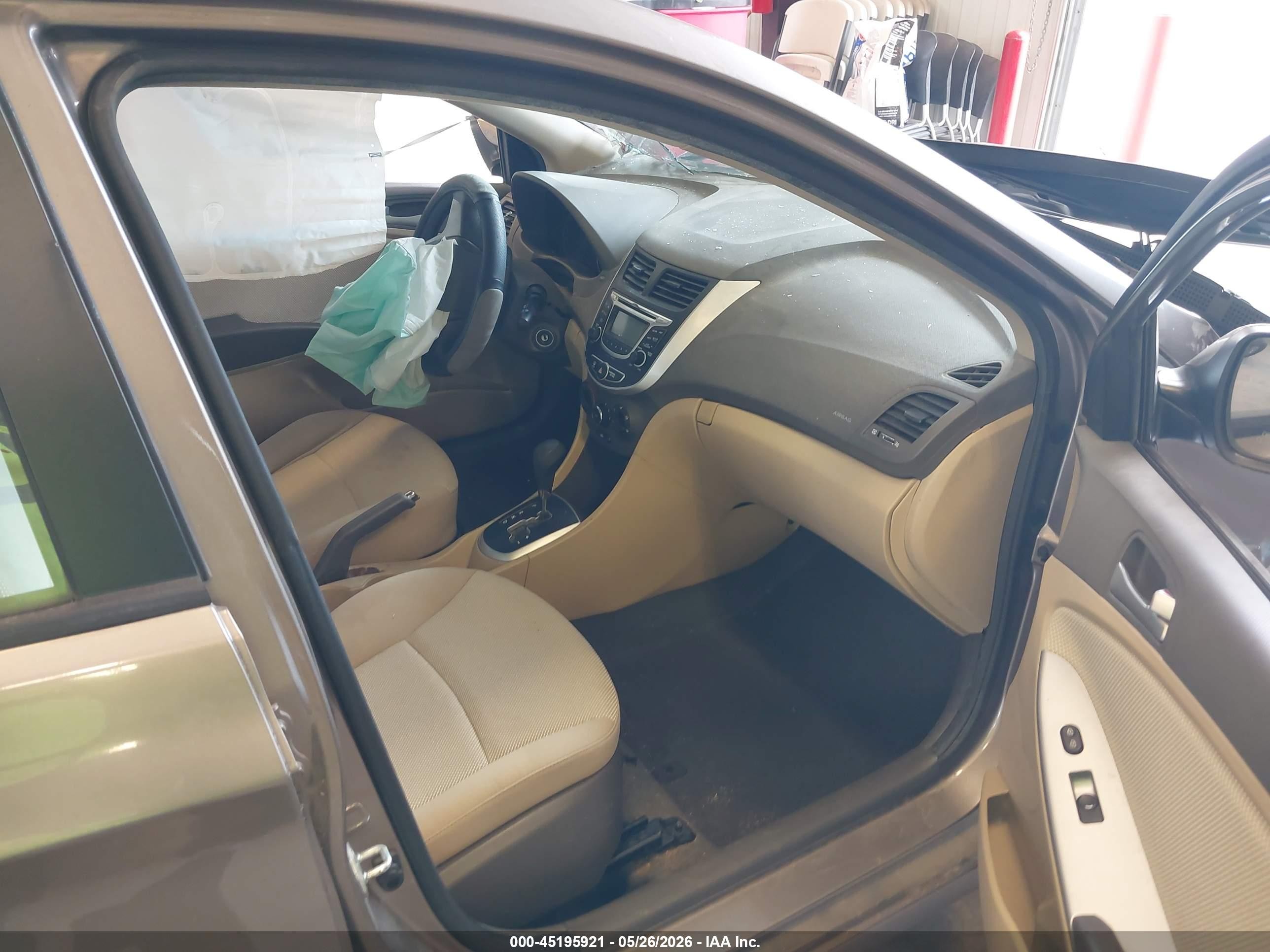 2013 Hyundai Accent Gls Brown vin: KMHCT4AEXDU579692