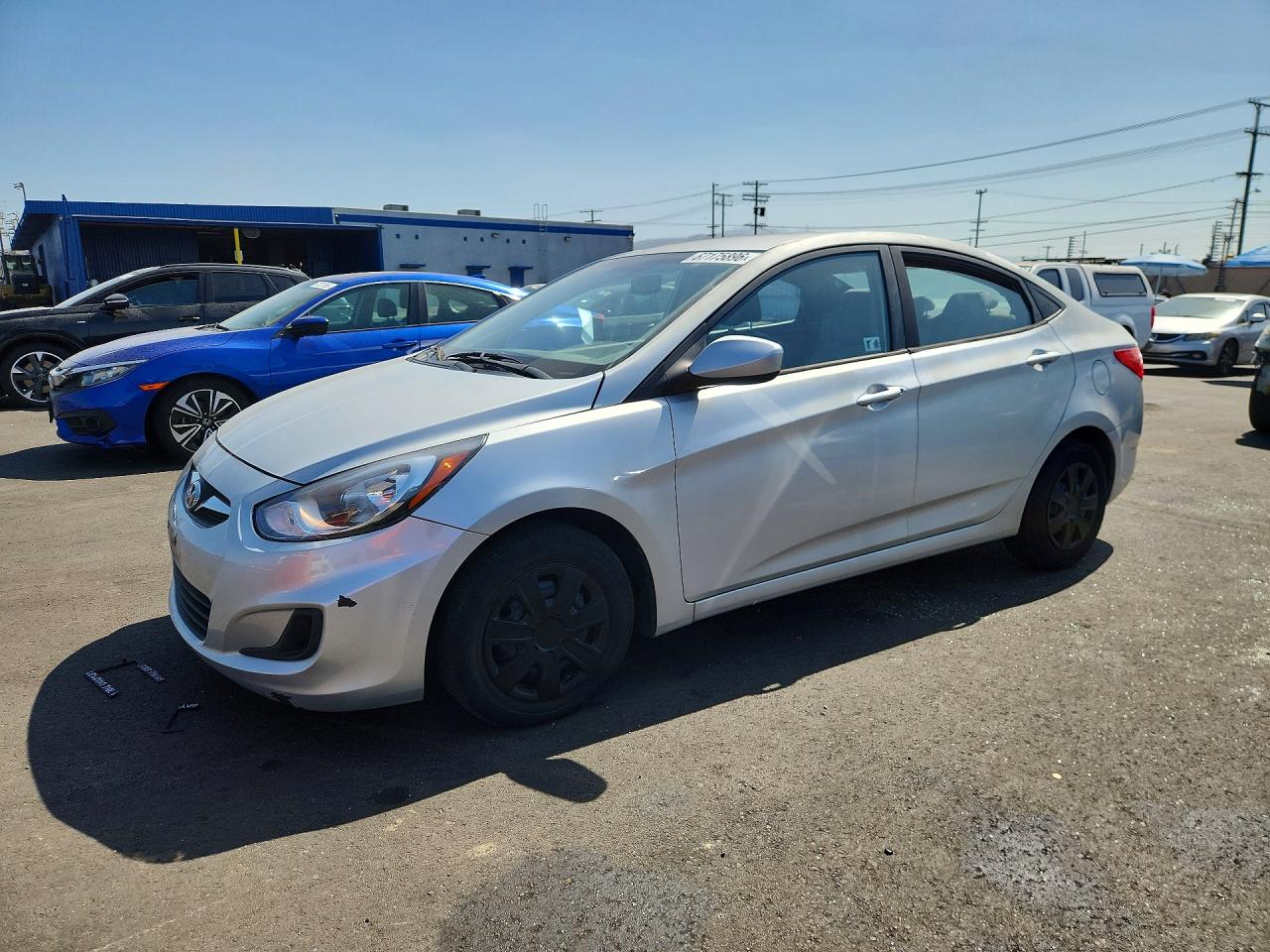 2014 Hyundai Accent Gls Серебряный vin: KMHCT4AEXEU620114