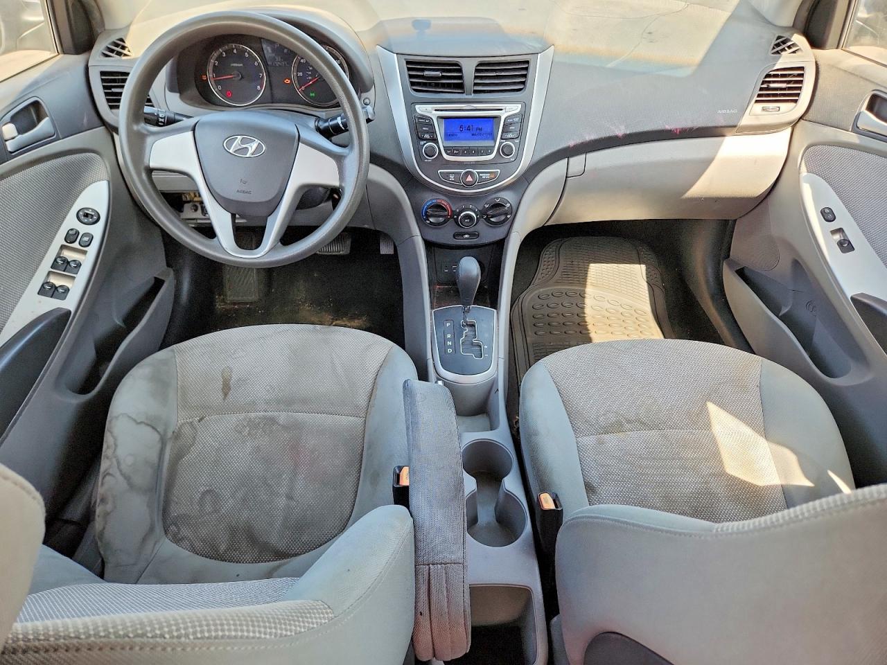 2014 Hyundai Accent Gls Серебряный vin: KMHCT4AEXEU620114