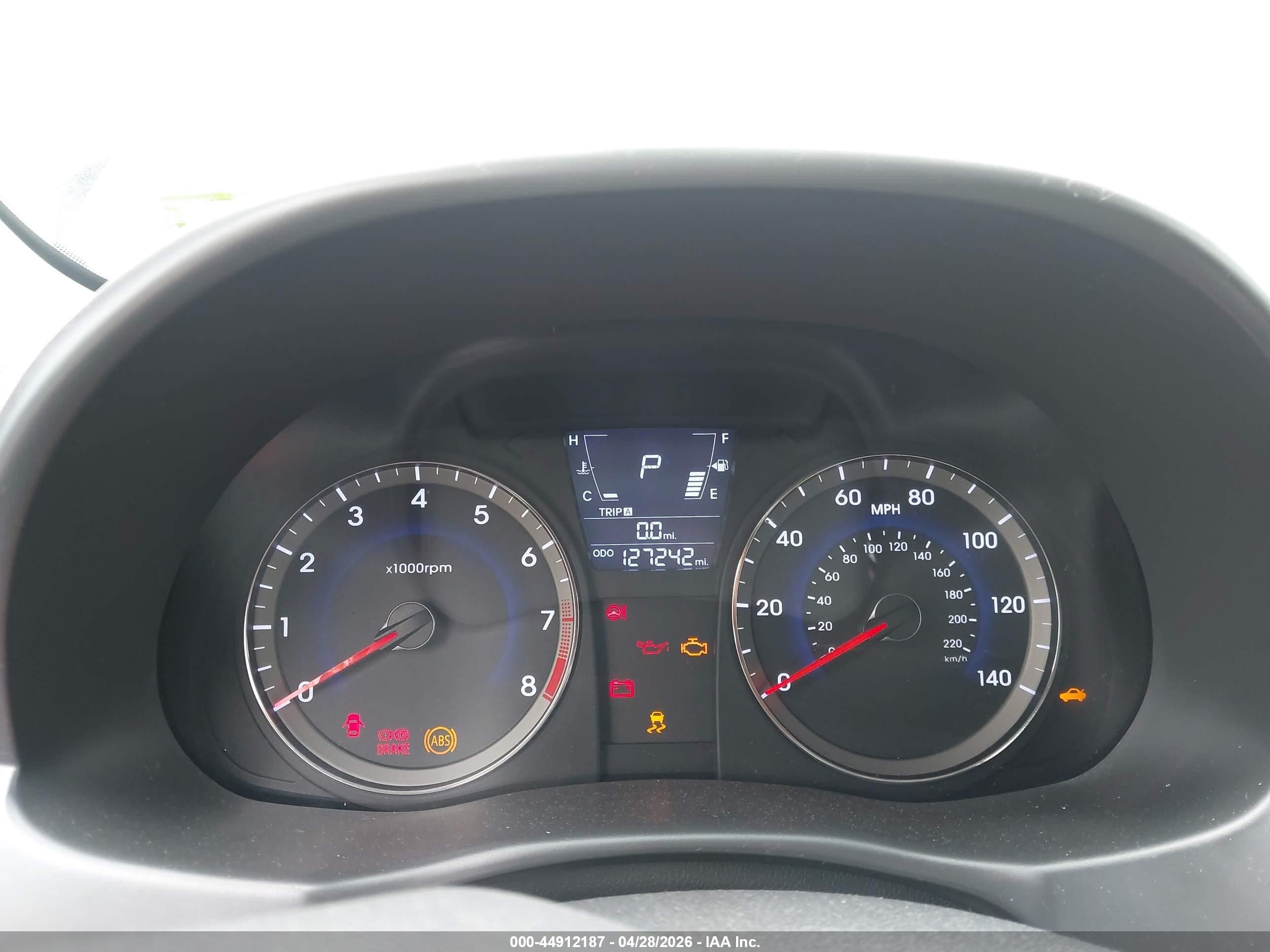 2014 Hyundai Accent Gls Gray vin: KMHCT4AEXEU635325