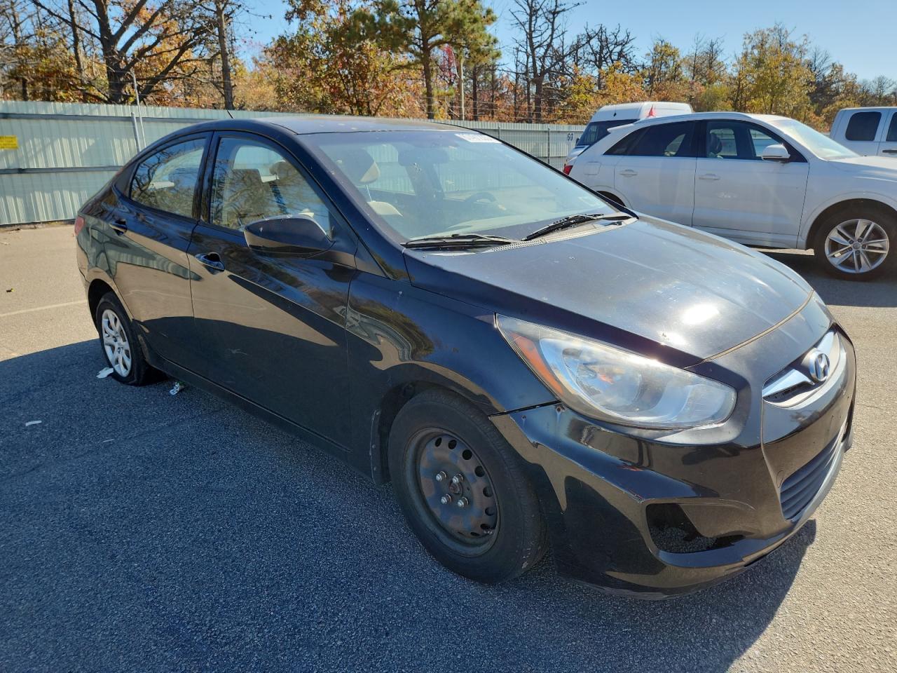 2014 Hyundai Accent Gls Black vin: KMHCT4AEXEU777559