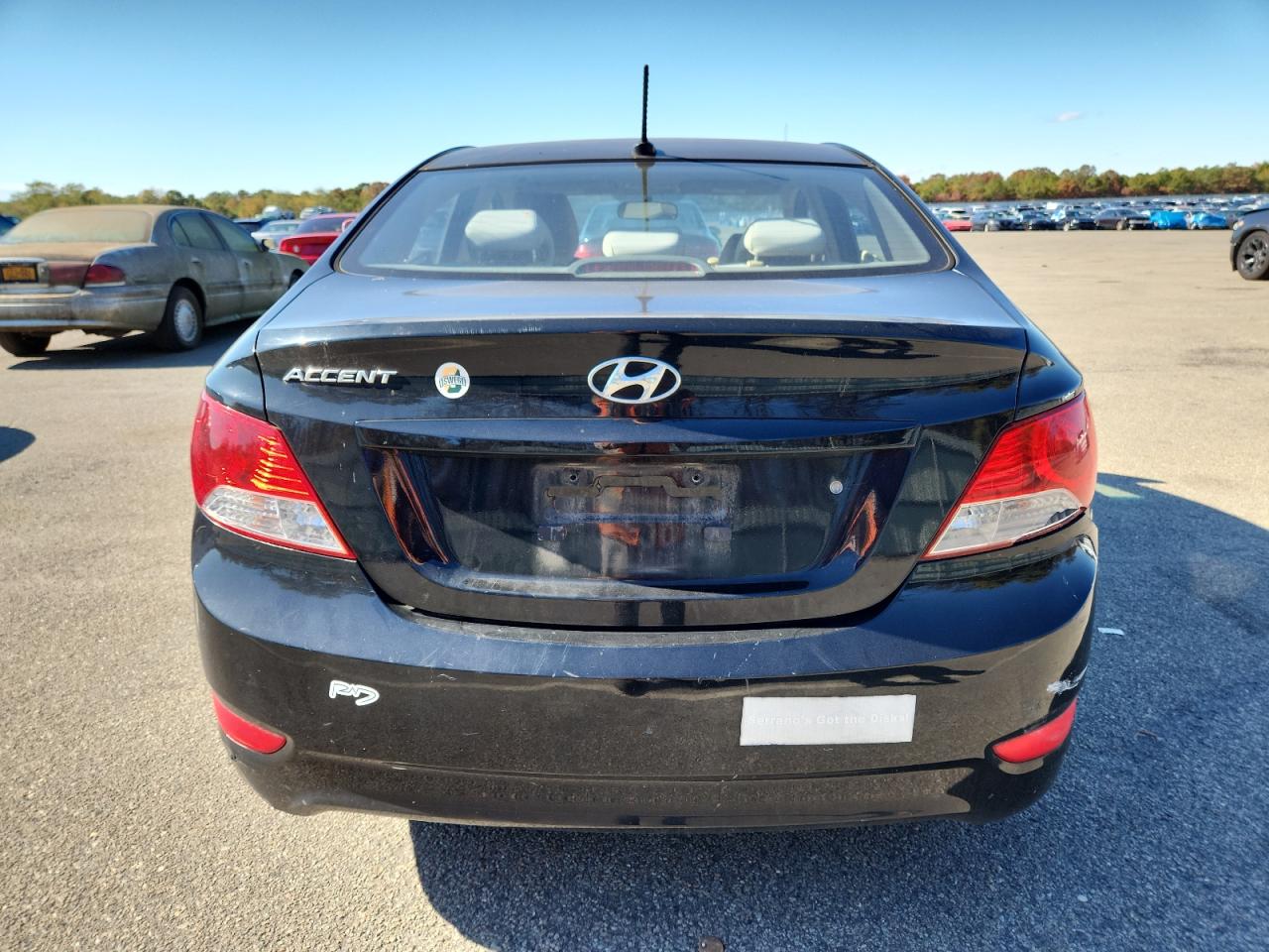 2014 Hyundai Accent Gls Black vin: KMHCT4AEXEU777559