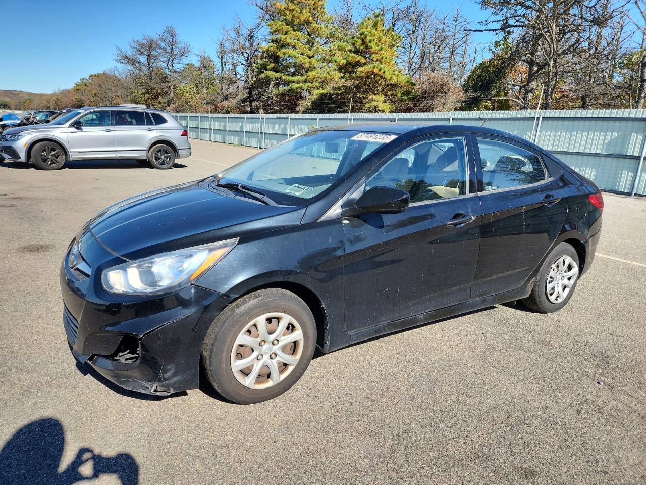 2014 Hyundai Accent Gls Black vin: KMHCT4AEXEU777559