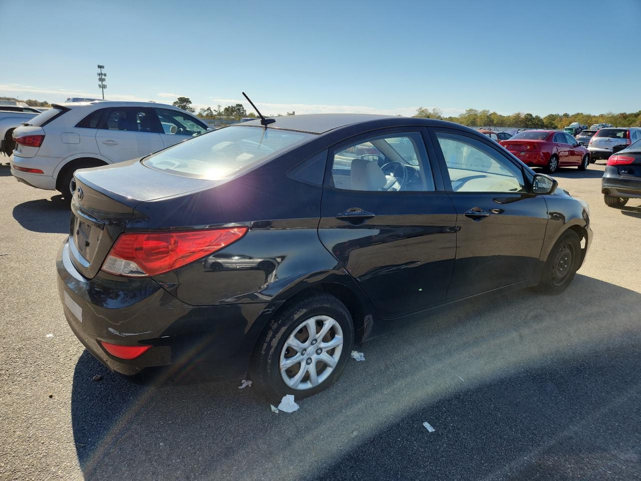 2014 Hyundai Accent Gls Black vin: KMHCT4AEXEU777559