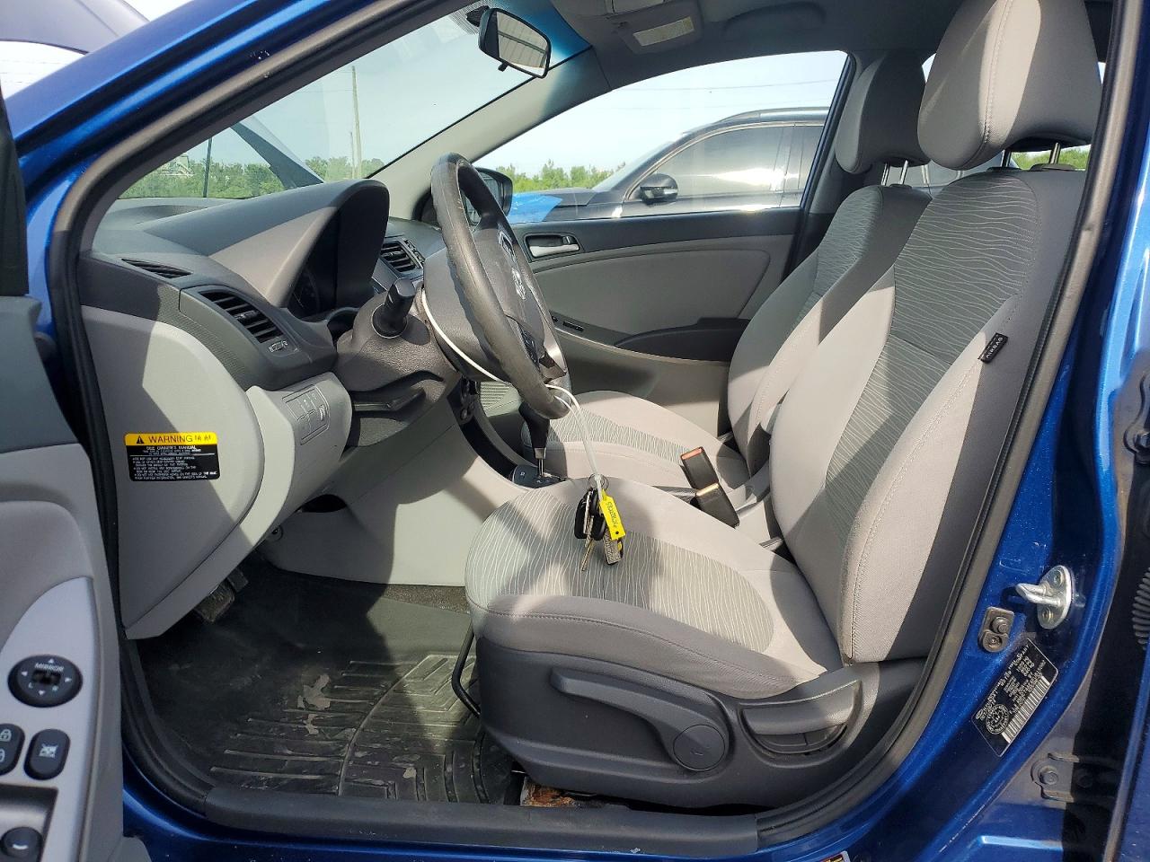 2015 Hyundai Accent Gls Blue vin: KMHCT4AEXFU815082