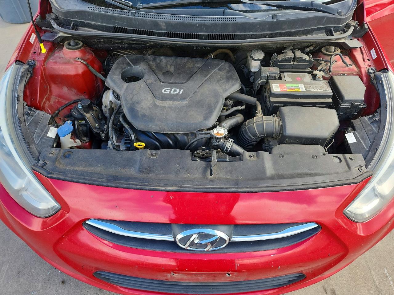 2015 Hyundai Accent Gls Red vin: KMHCT4AEXFU825384