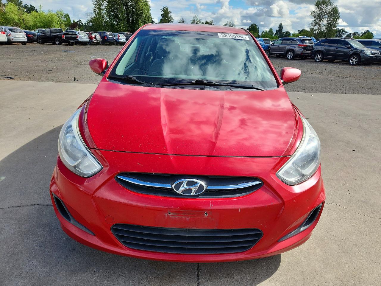 2015 Hyundai Accent Gls Red vin: KMHCT4AEXFU825384