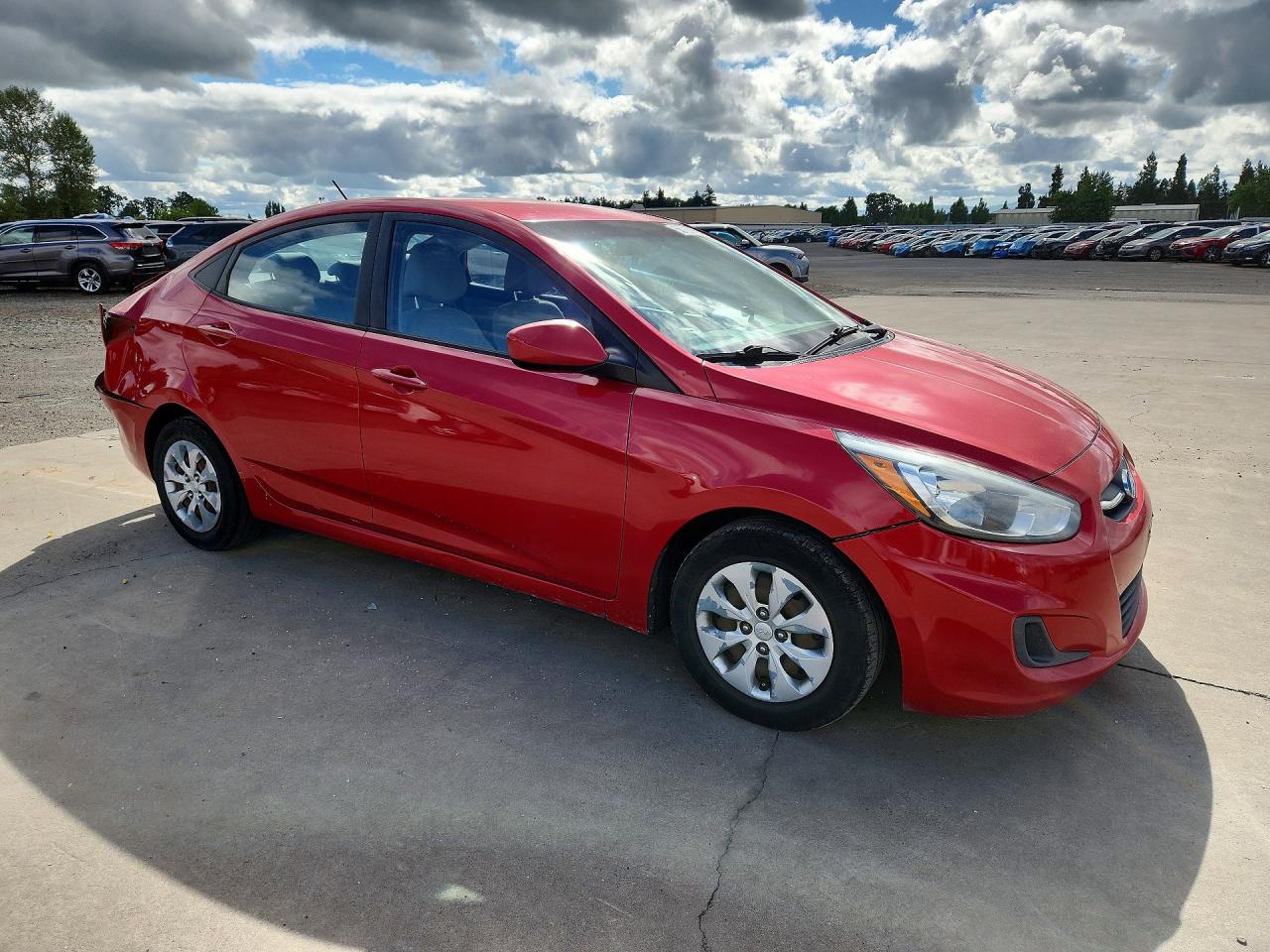 2015 Hyundai Accent Gls Red vin: KMHCT4AEXFU825384