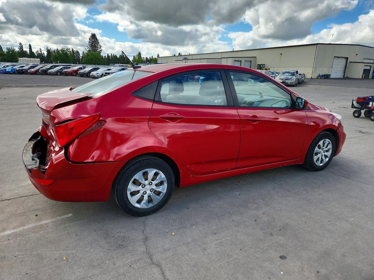 2015 Hyundai Accent Gls Red vin: KMHCT4AEXFU825384