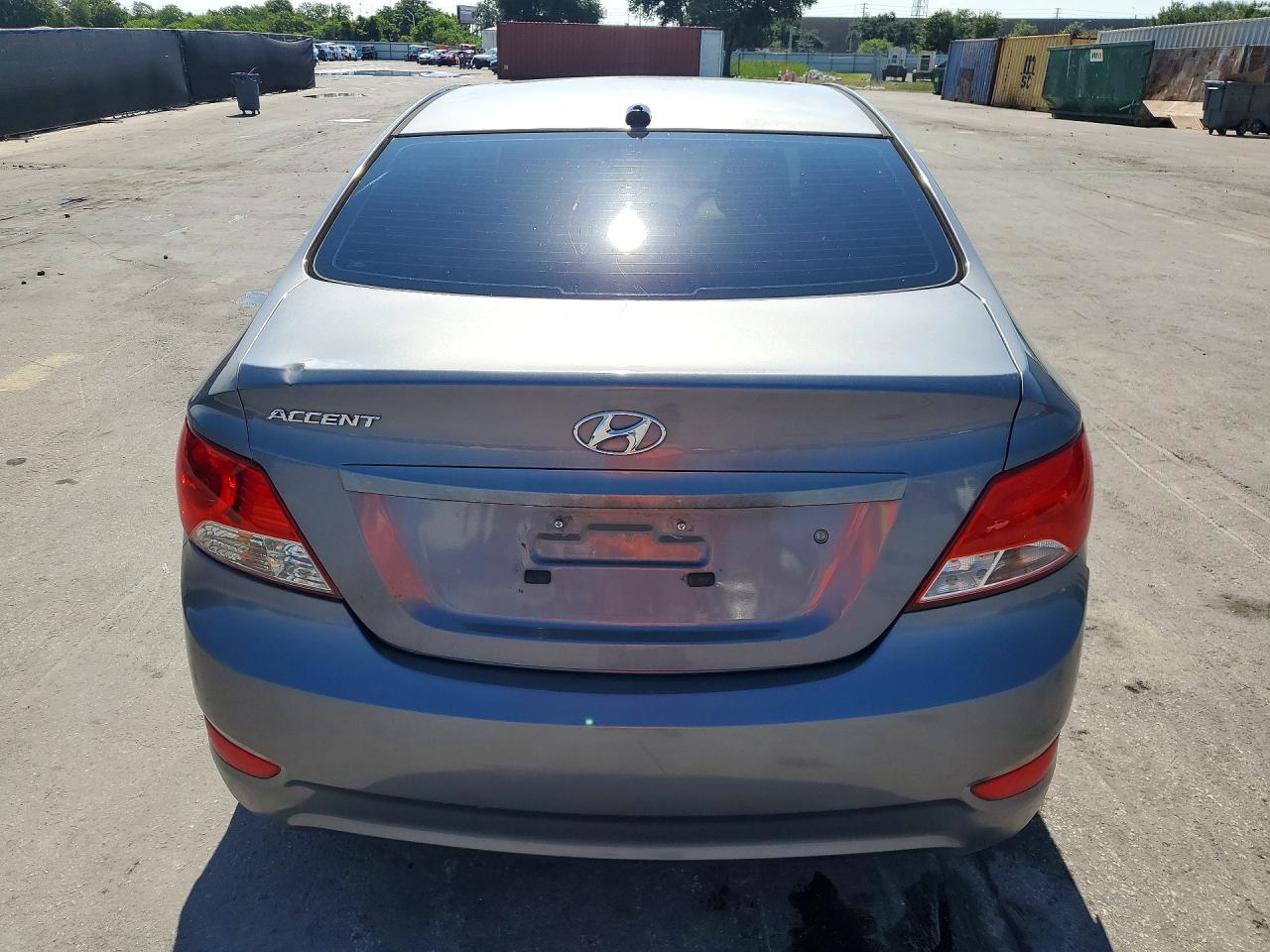 2015 Hyundai Accent Gls Gray vin: KMHCT4AEXFU847269