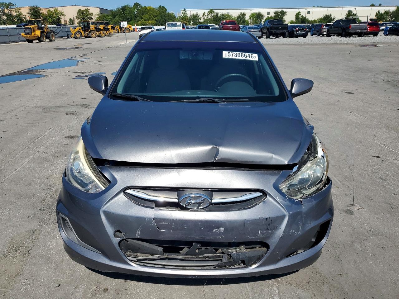 2015 Hyundai Accent Gls Gray vin: KMHCT4AEXFU847269