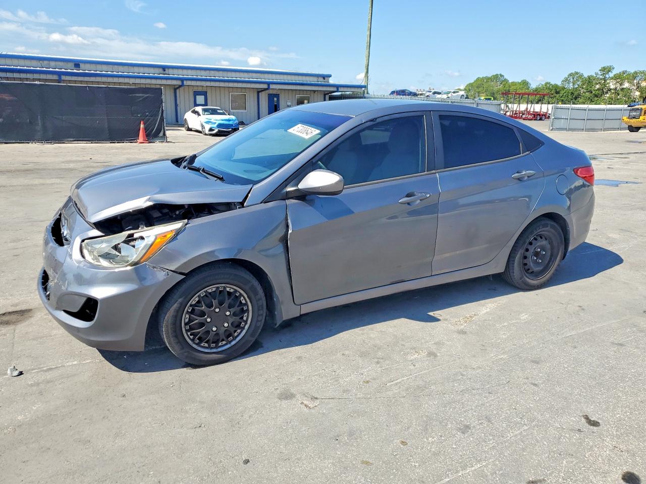 2015 Hyundai Accent Gls Gray vin: KMHCT4AEXFU847269
