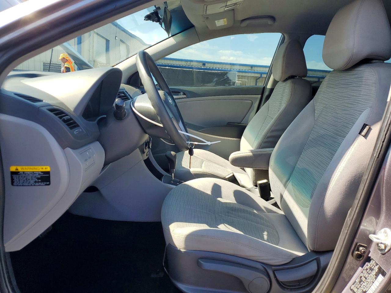 2015 Hyundai Accent Gls Gray vin: KMHCT4AEXFU847269