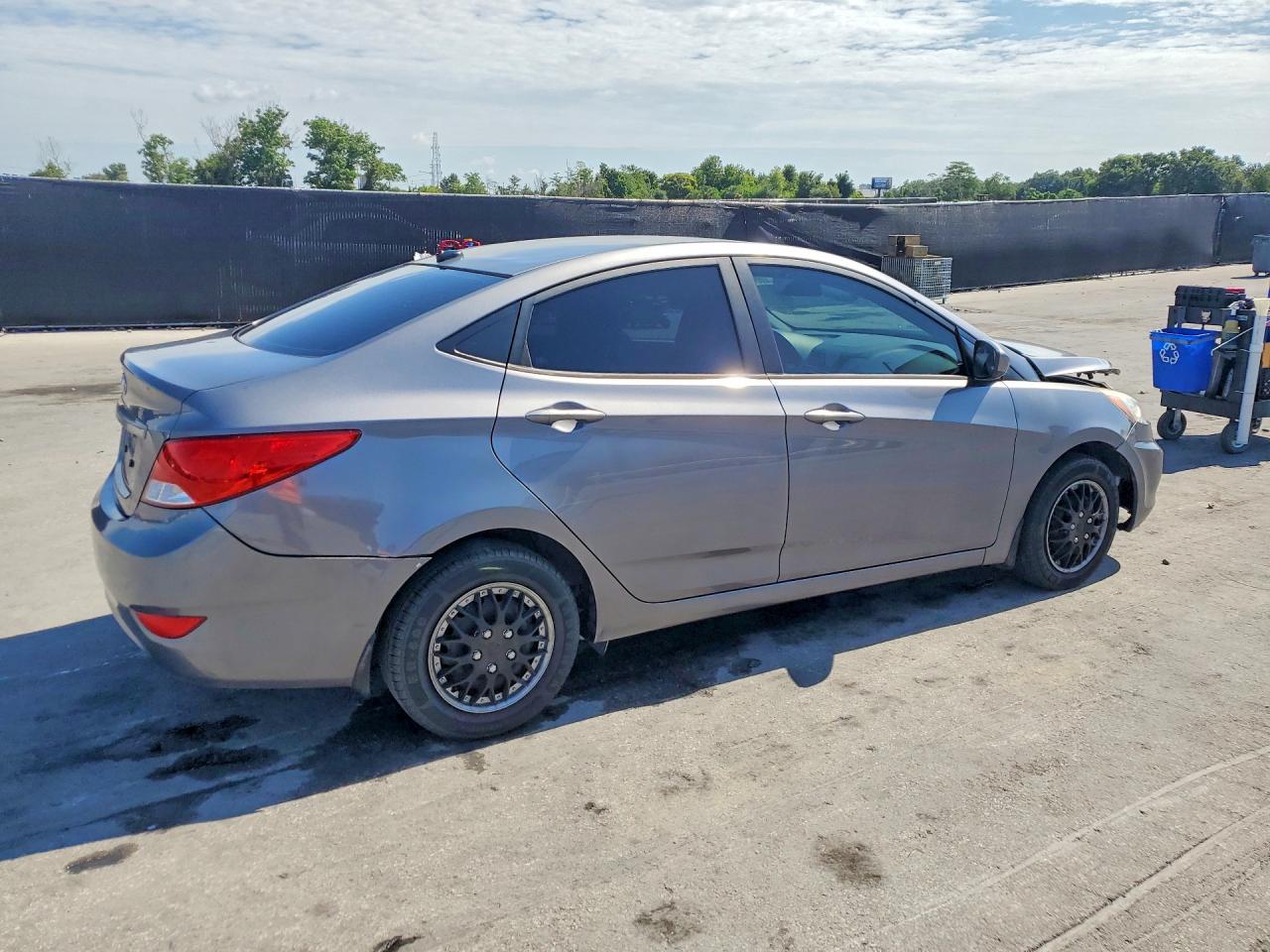2015 Hyundai Accent Gls Gray vin: KMHCT4AEXFU847269
