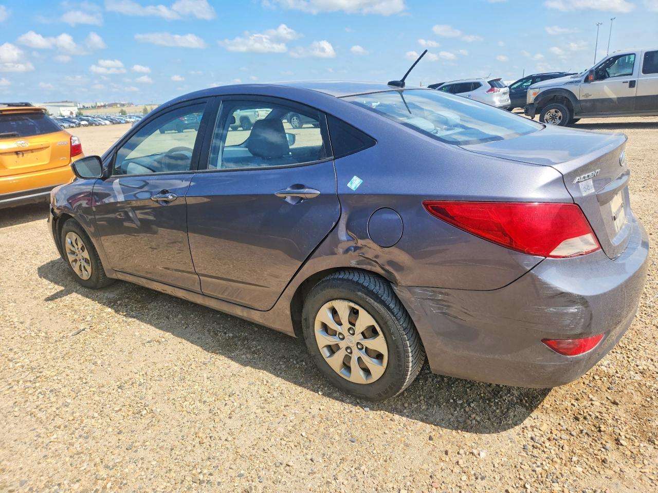 2015 Hyundai Accent Gls Gray vin: KMHCT4AEXFU853718